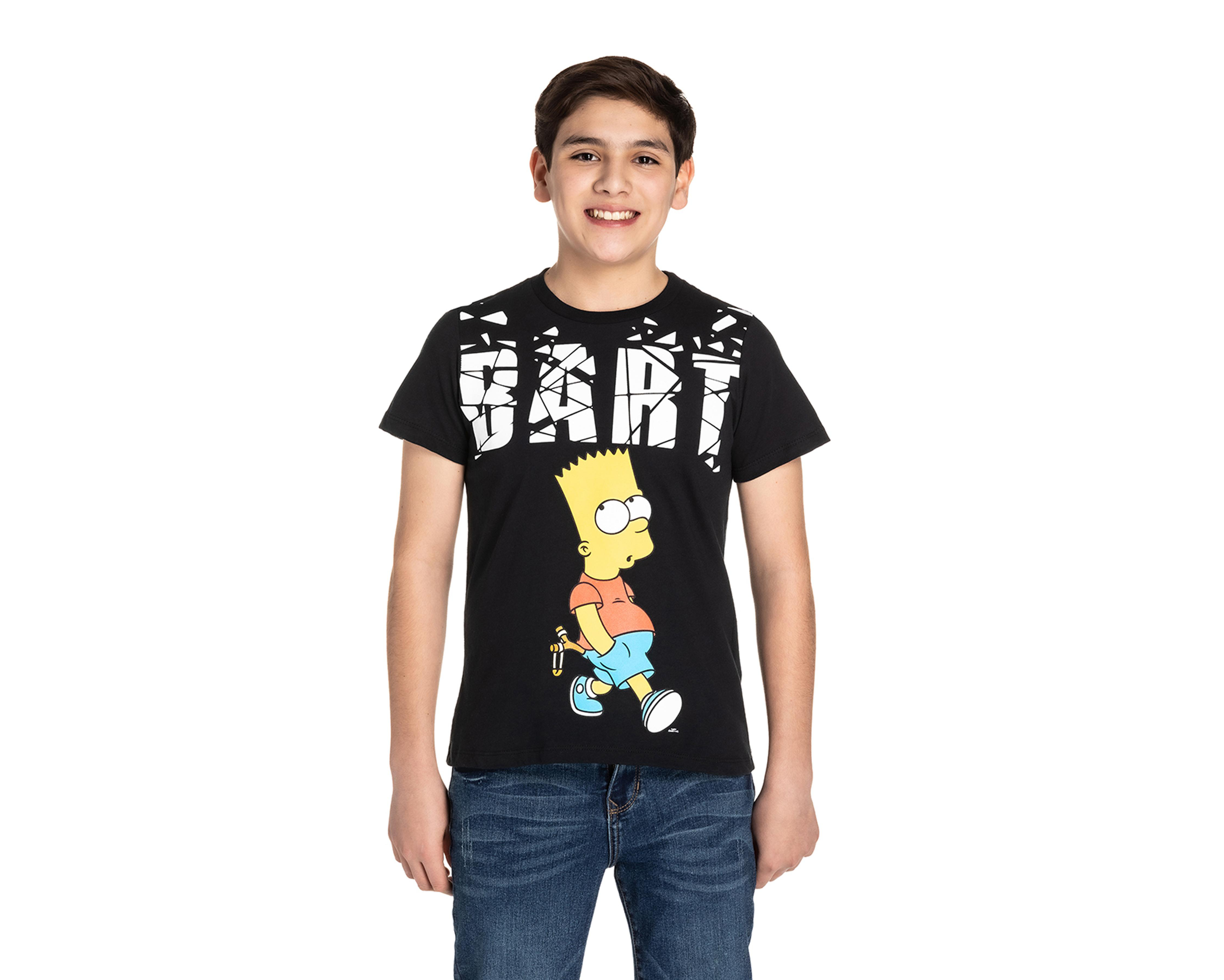 Playera The Simpsons Manga Corta Estampada Juvenil