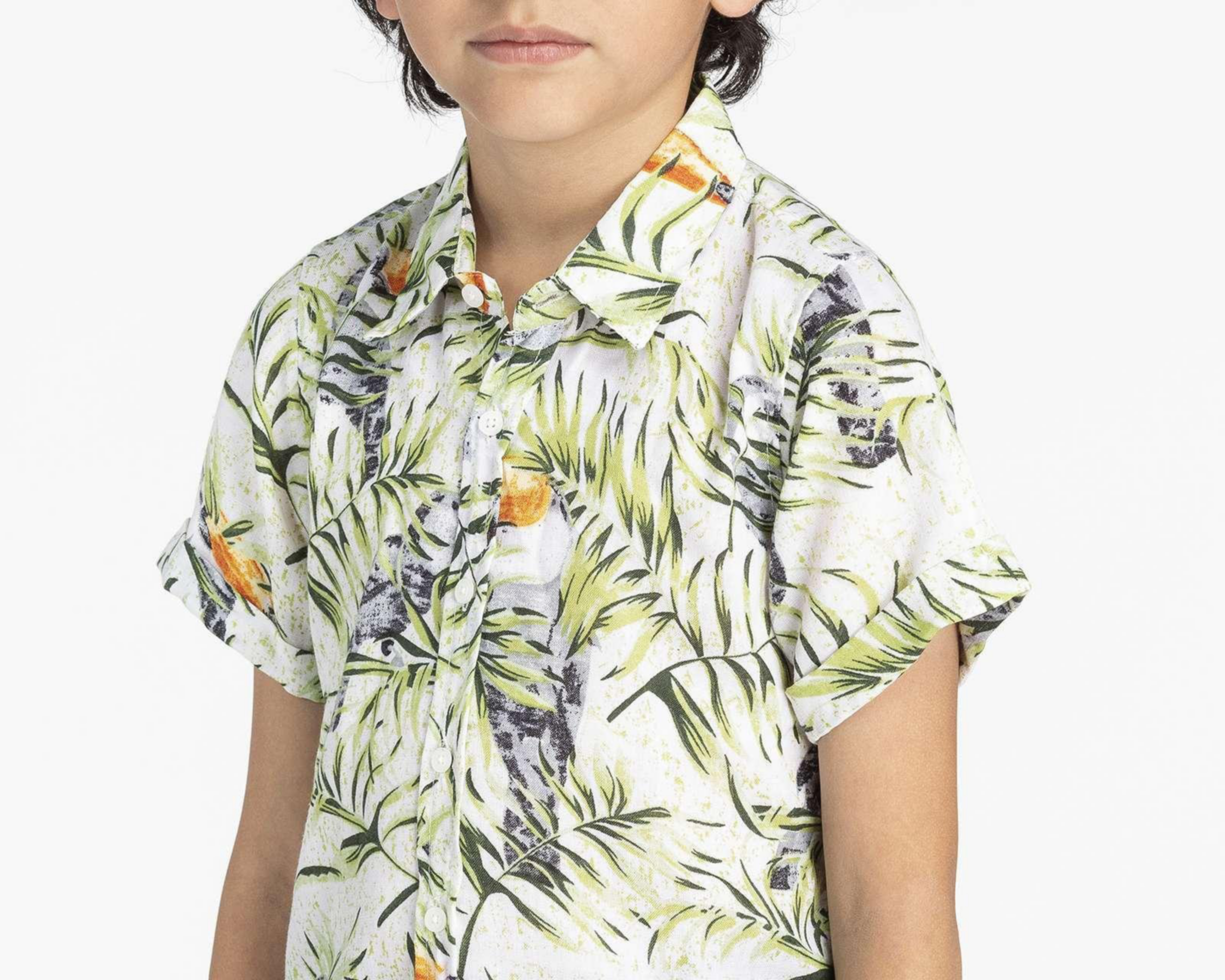 Foto 4 pulgar | Camisa Refill Manga Corta Estampada para Niño