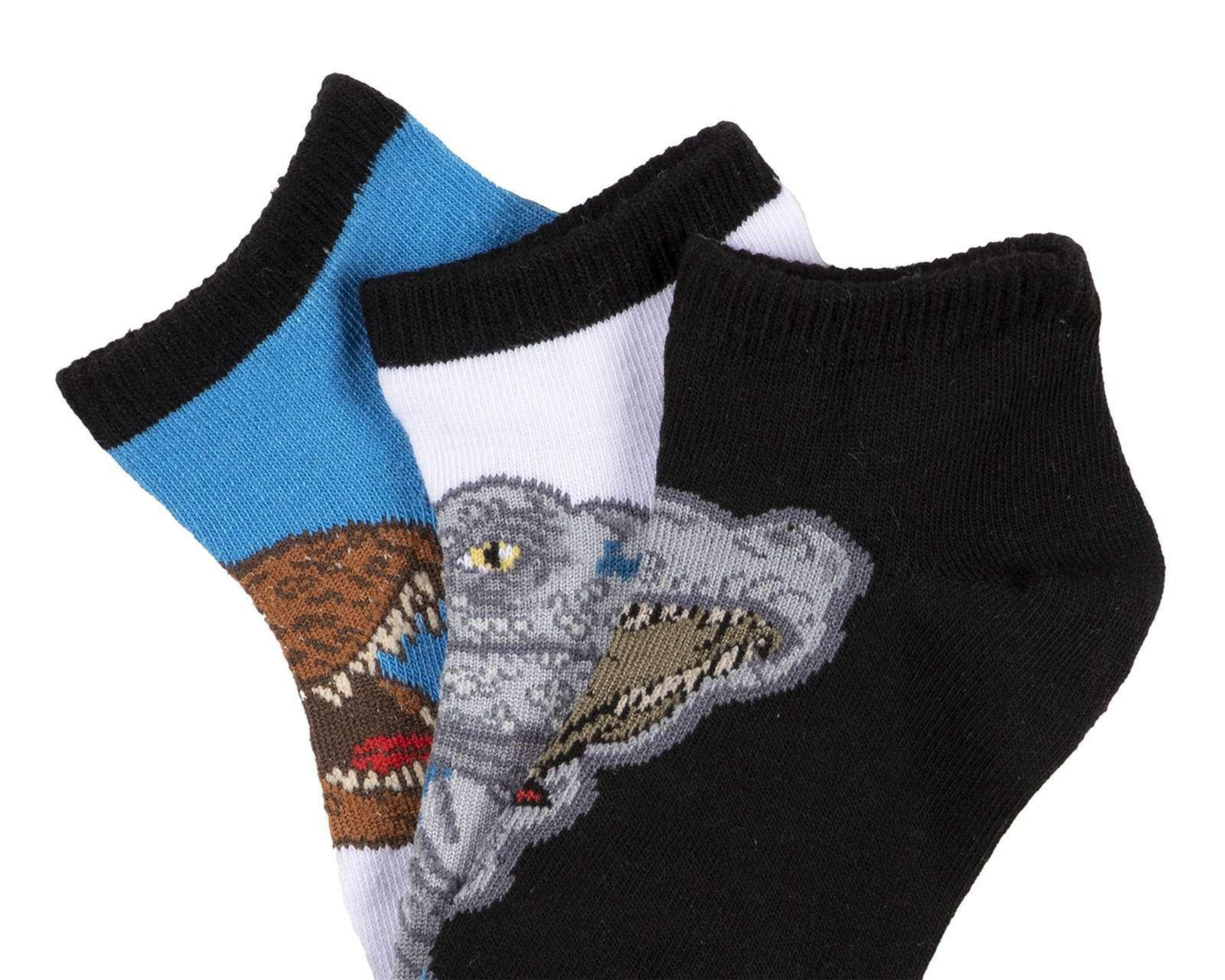 Foto 3 pulgar | Calcetas Moda Jurassic World para Niño 3 Pares