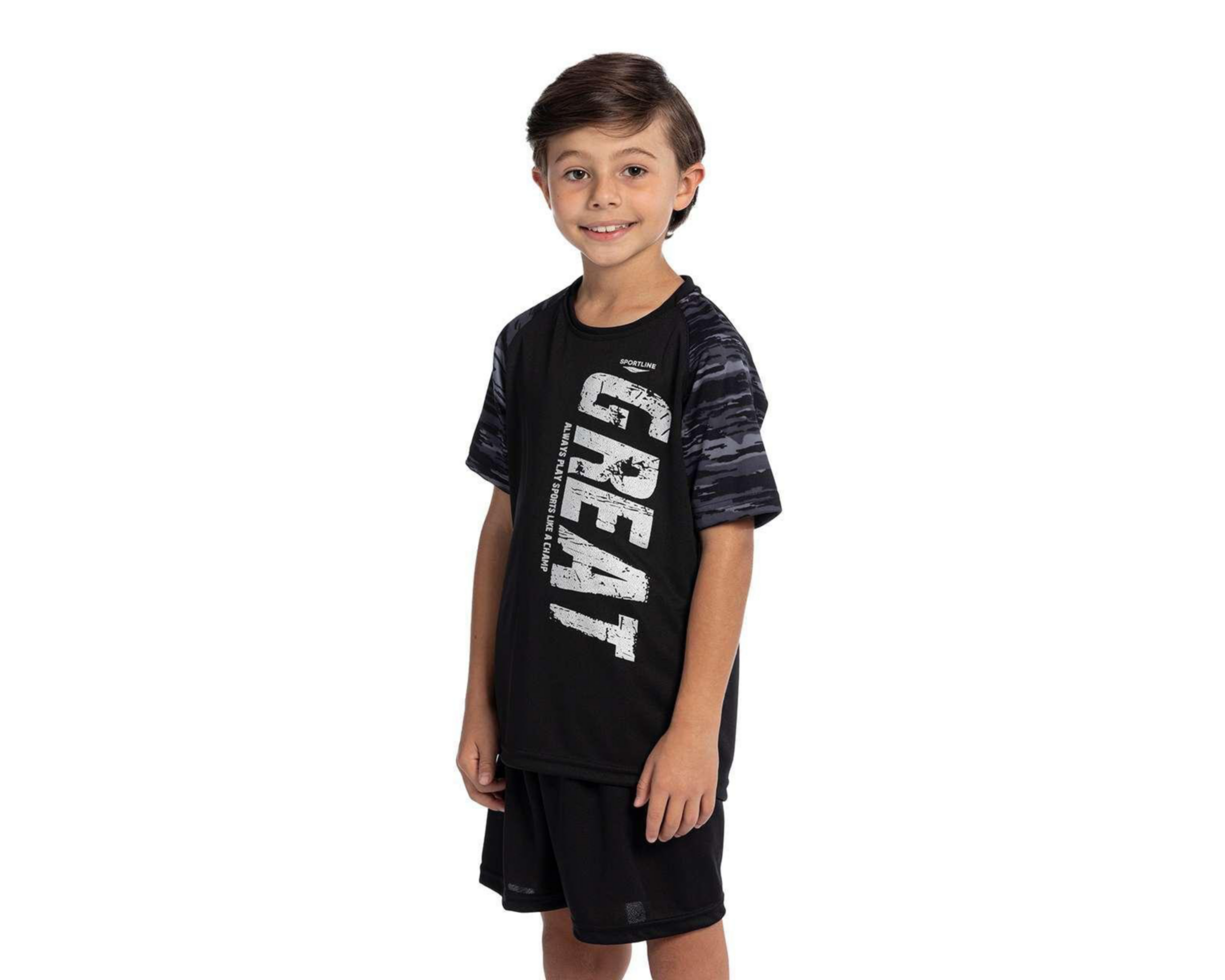 Foto 2 pulgar | Playera Sportline Estampada para Niño