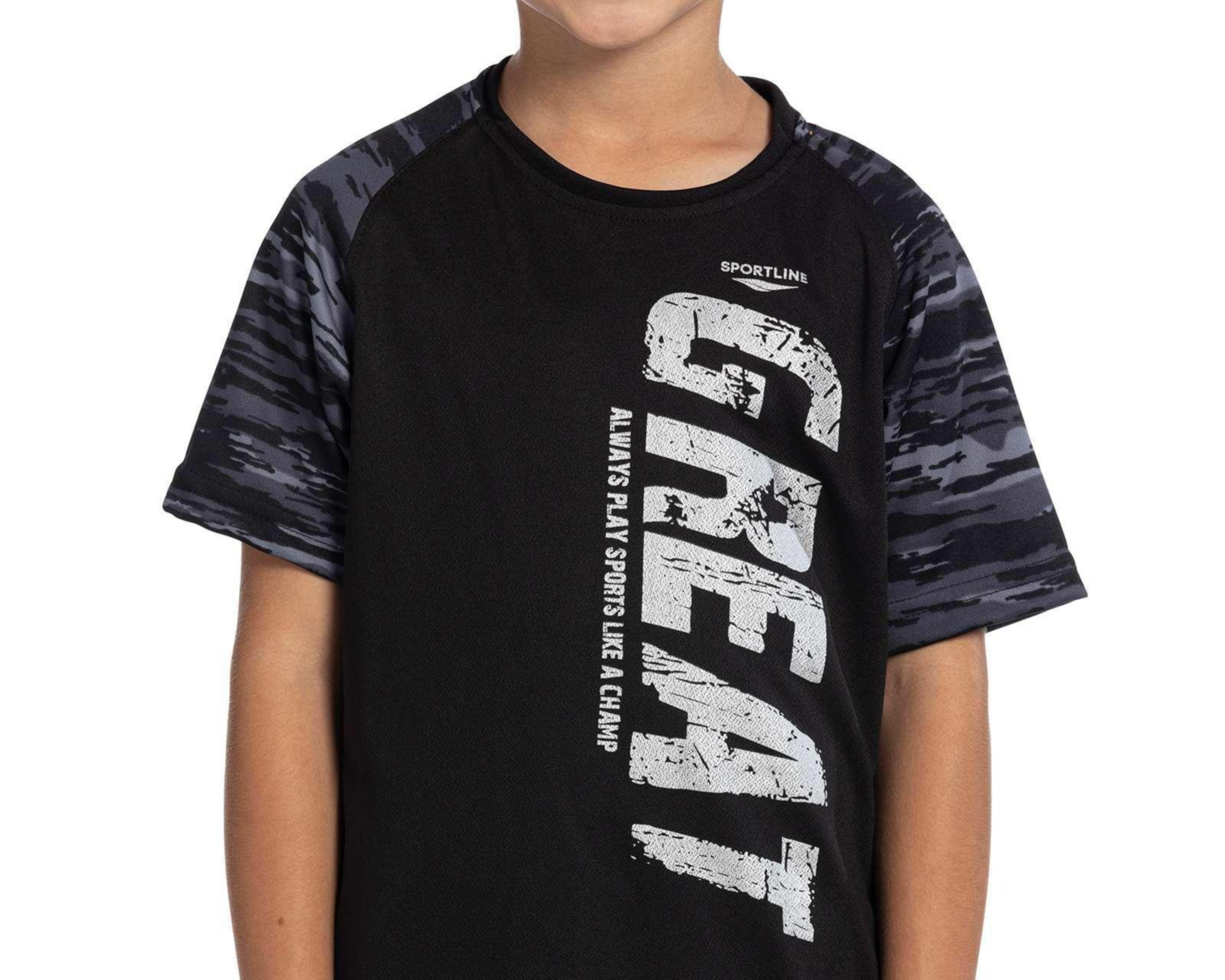 Foto 4 pulgar | Playera Sportline Estampada para Niño