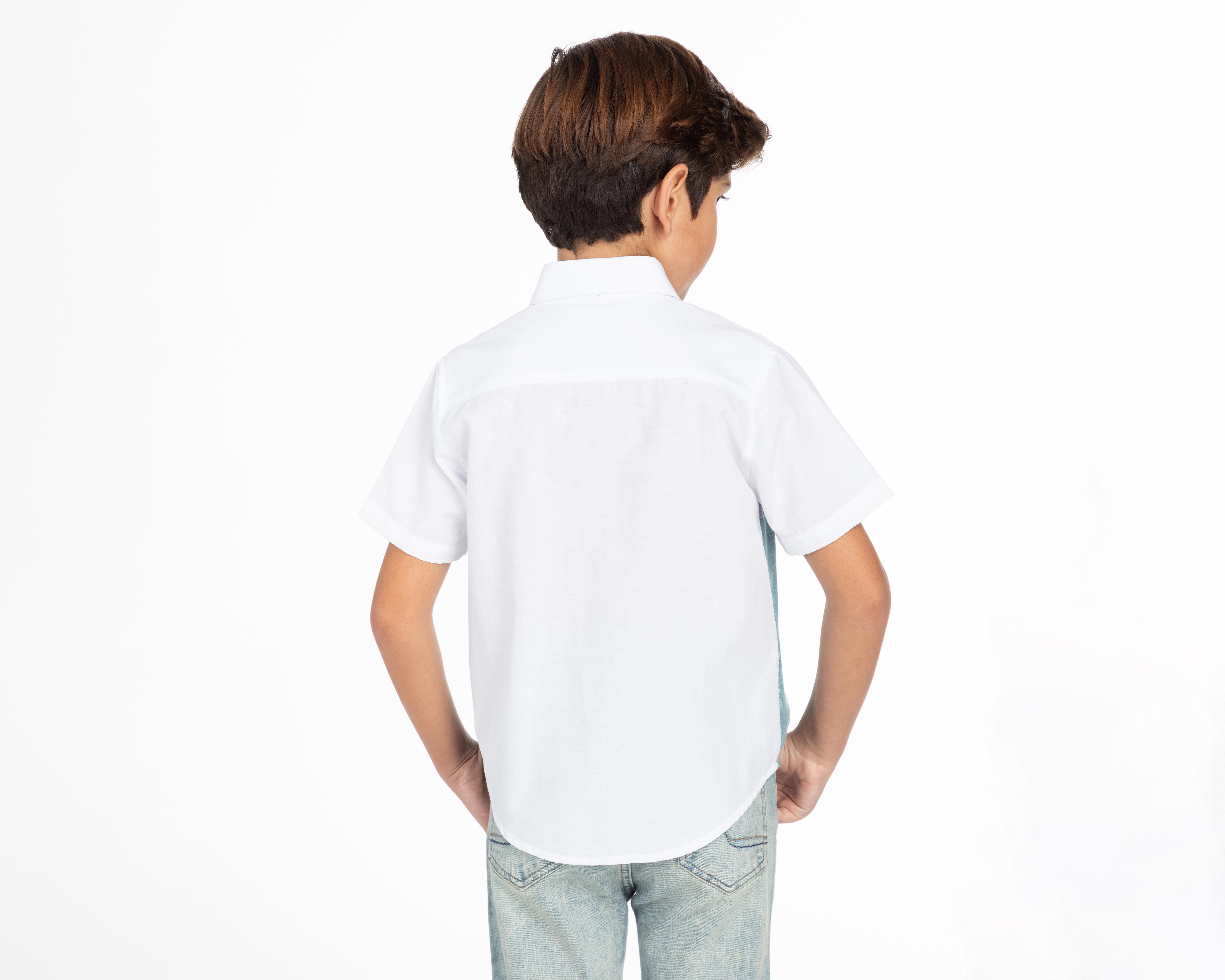 Foto 3 pulgar | Camisa Refill Manga Corta para Niño