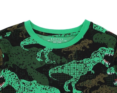Foto 4 | Playera Refill Manga Corta de Dinosaurios para Niño