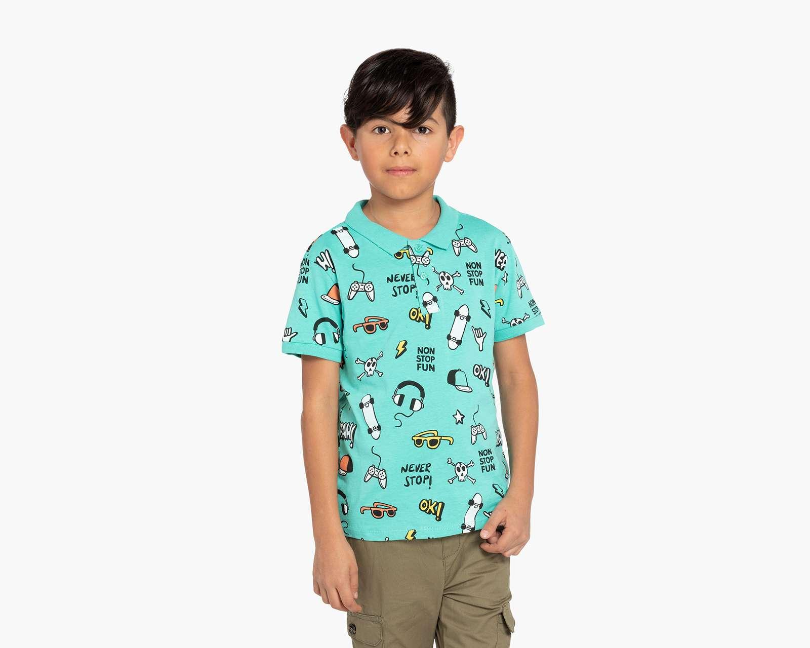 Foto 2 pulgar | Playera Neo*City de Estampado para Niño