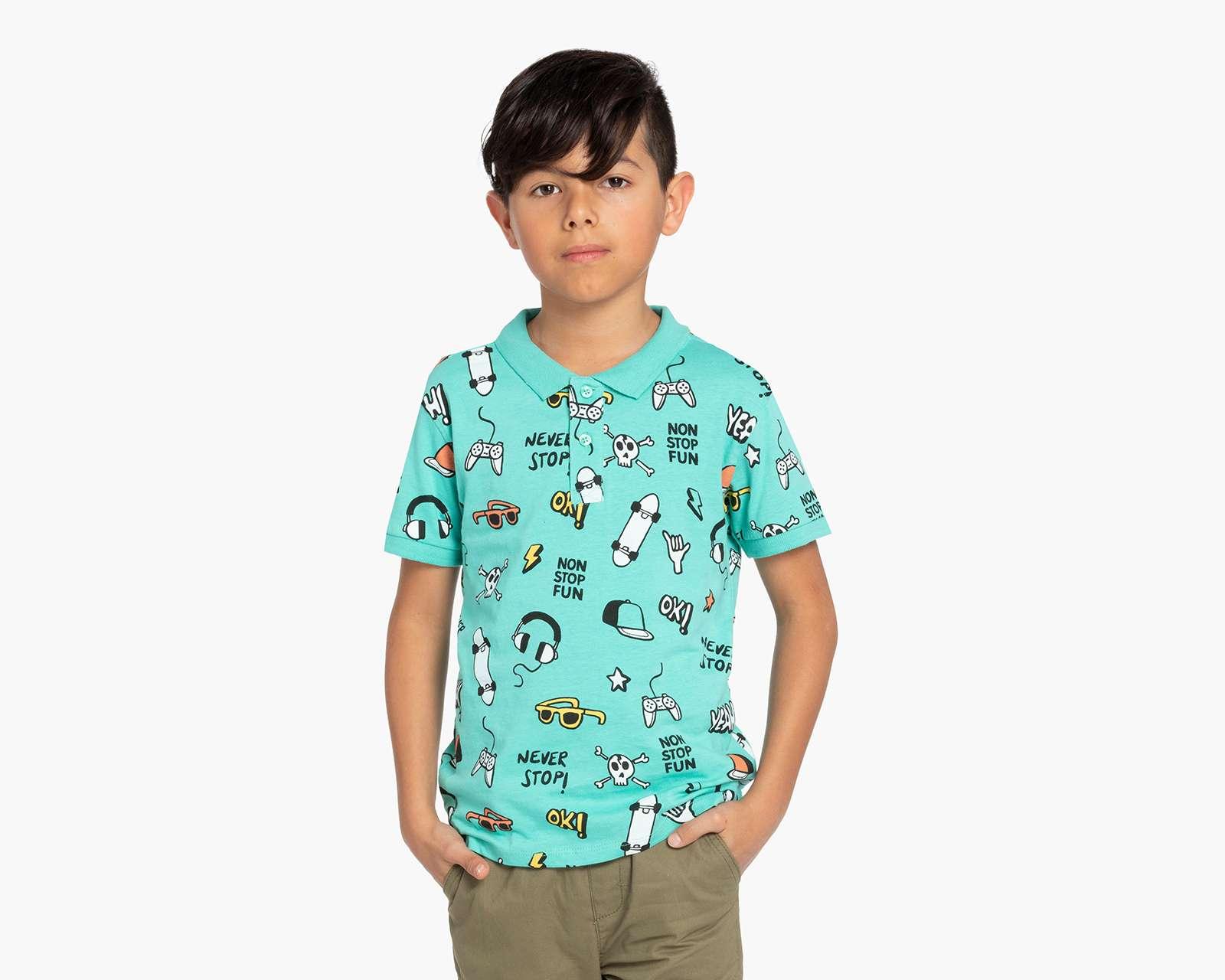 Foto 3 pulgar | Playera Neo*City de Estampado para Niño