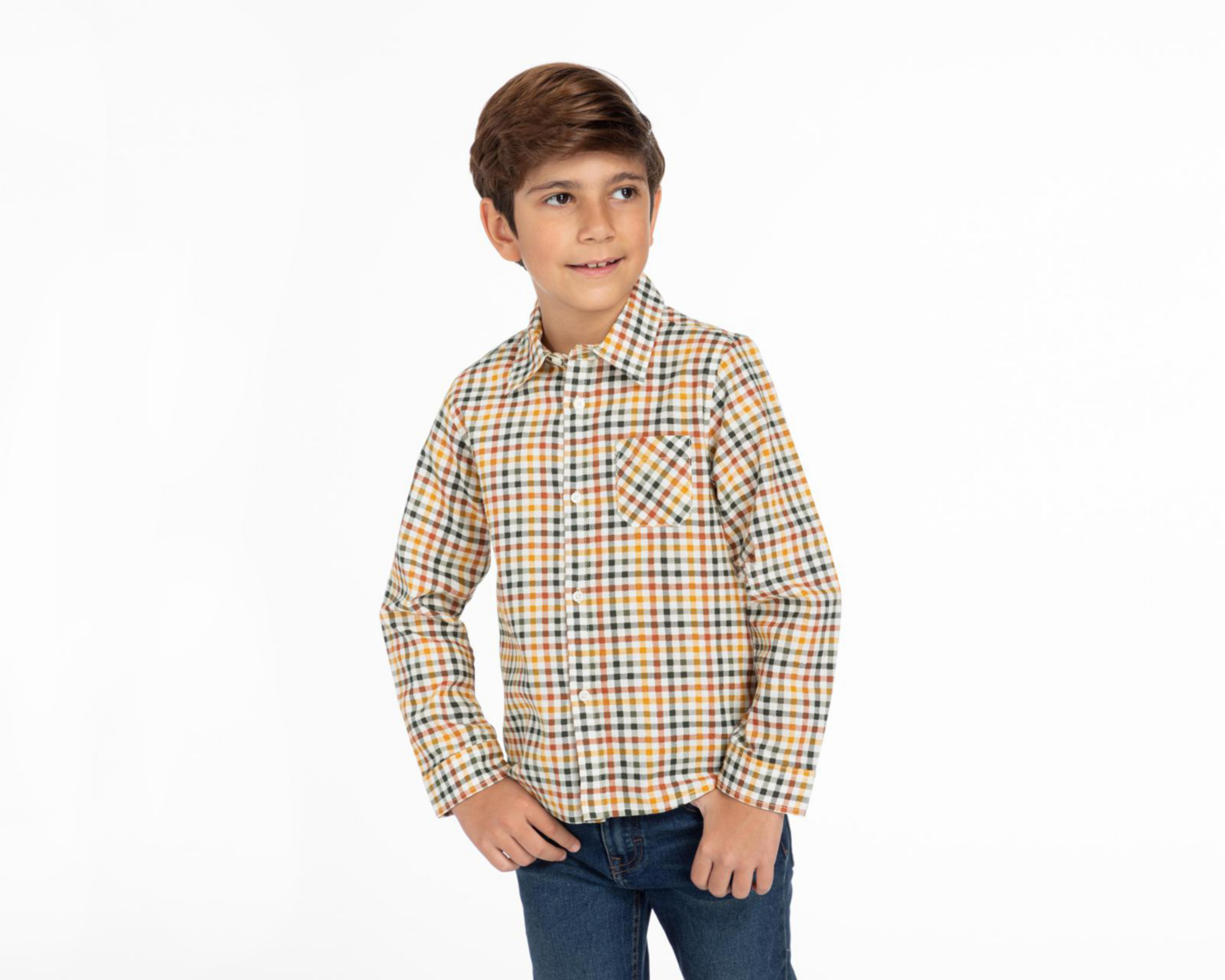Camisa Refill Manga Larga a Cuadros para Niño $249