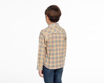 Foto 2 | Camisa Refill Manga Larga a Cuadros para Niño