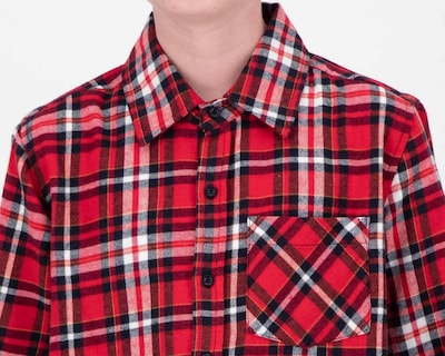 Foto 3 | Camisa Refill Manga Larga a Cuadros Juvenil