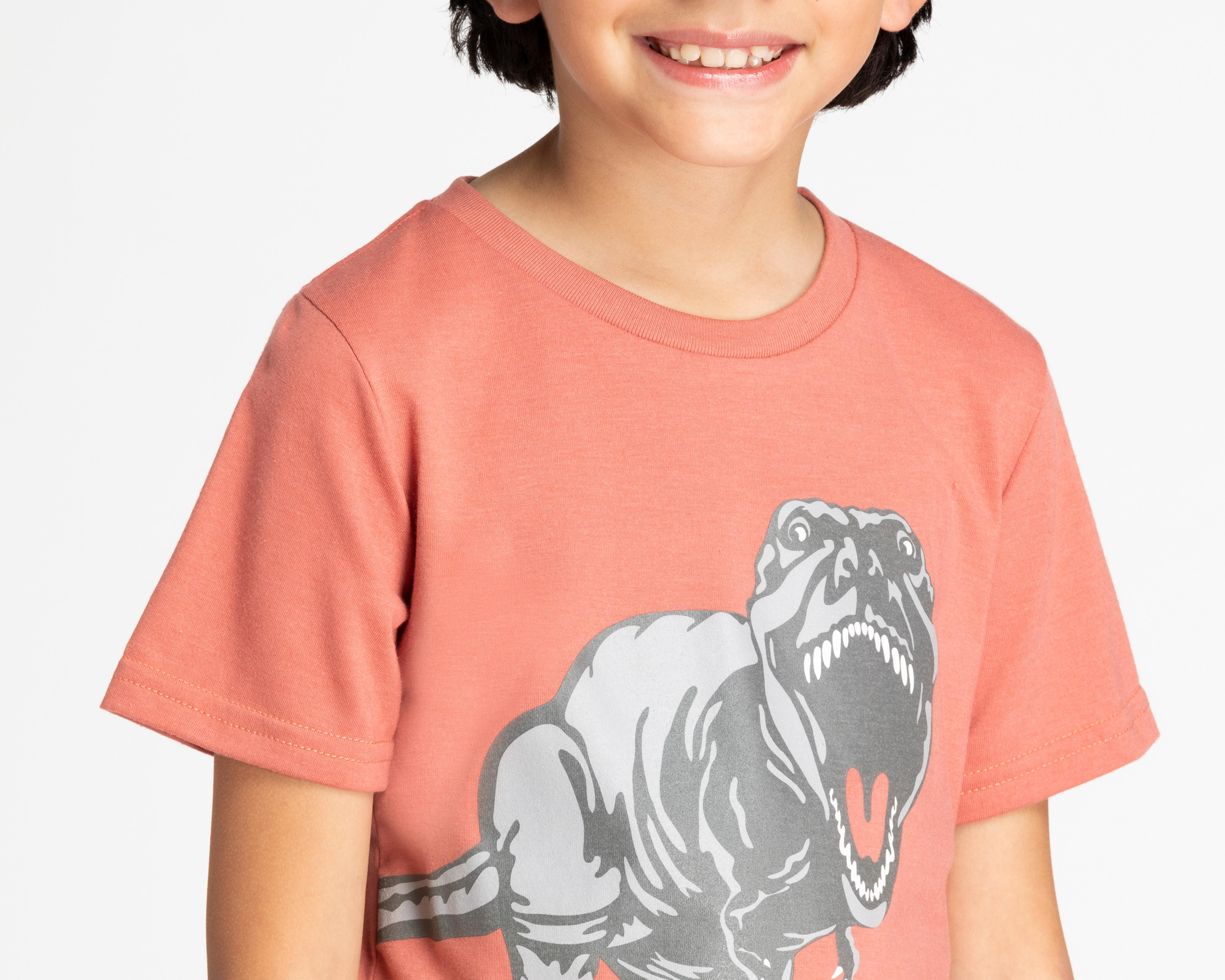 Foto 4 pulgar | Playera Refill de Dinosaurios para Niño