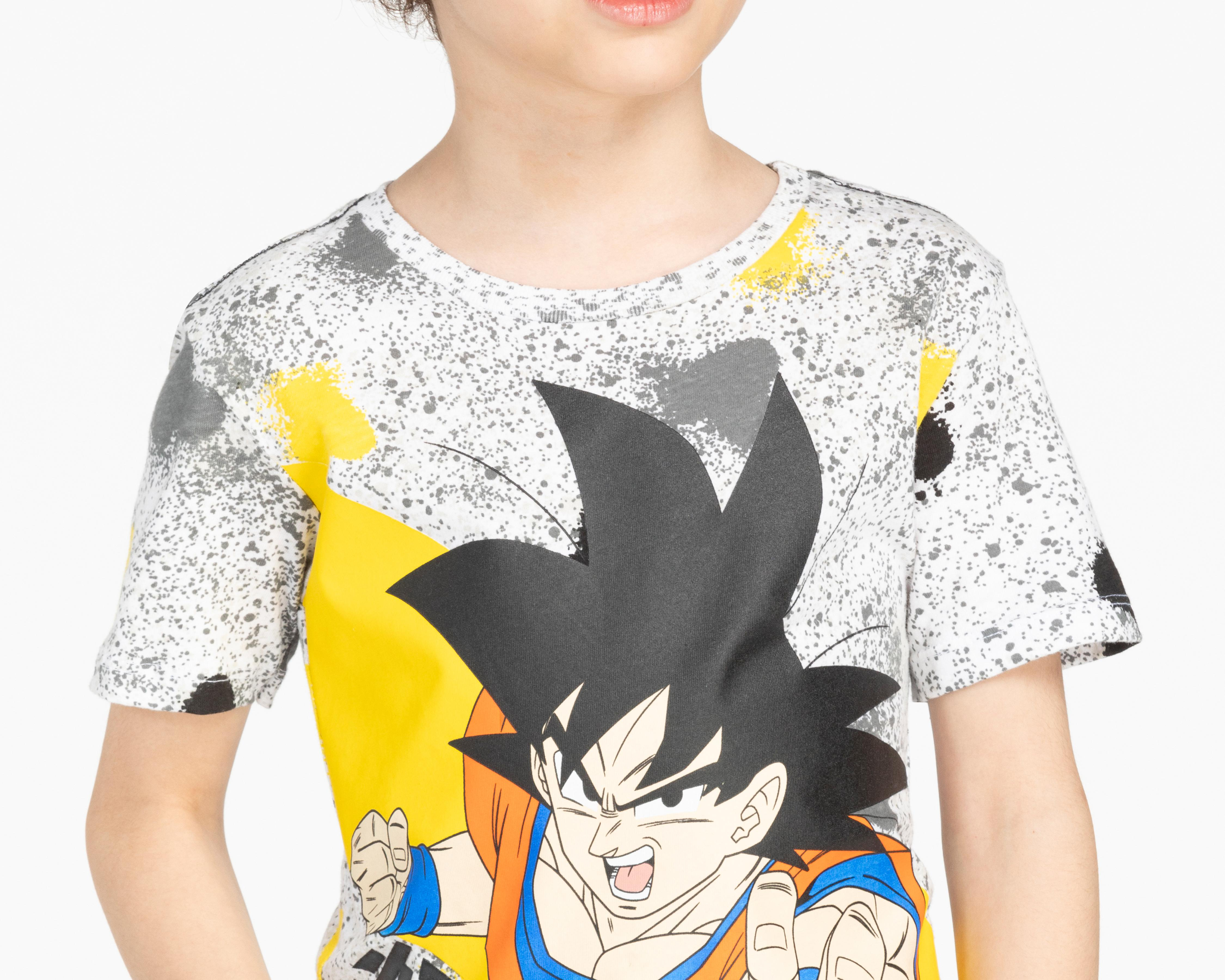 Foto 4 pulgar | Playera Dragon Ball Z Manga Corta Estampado de Gokú para Niño