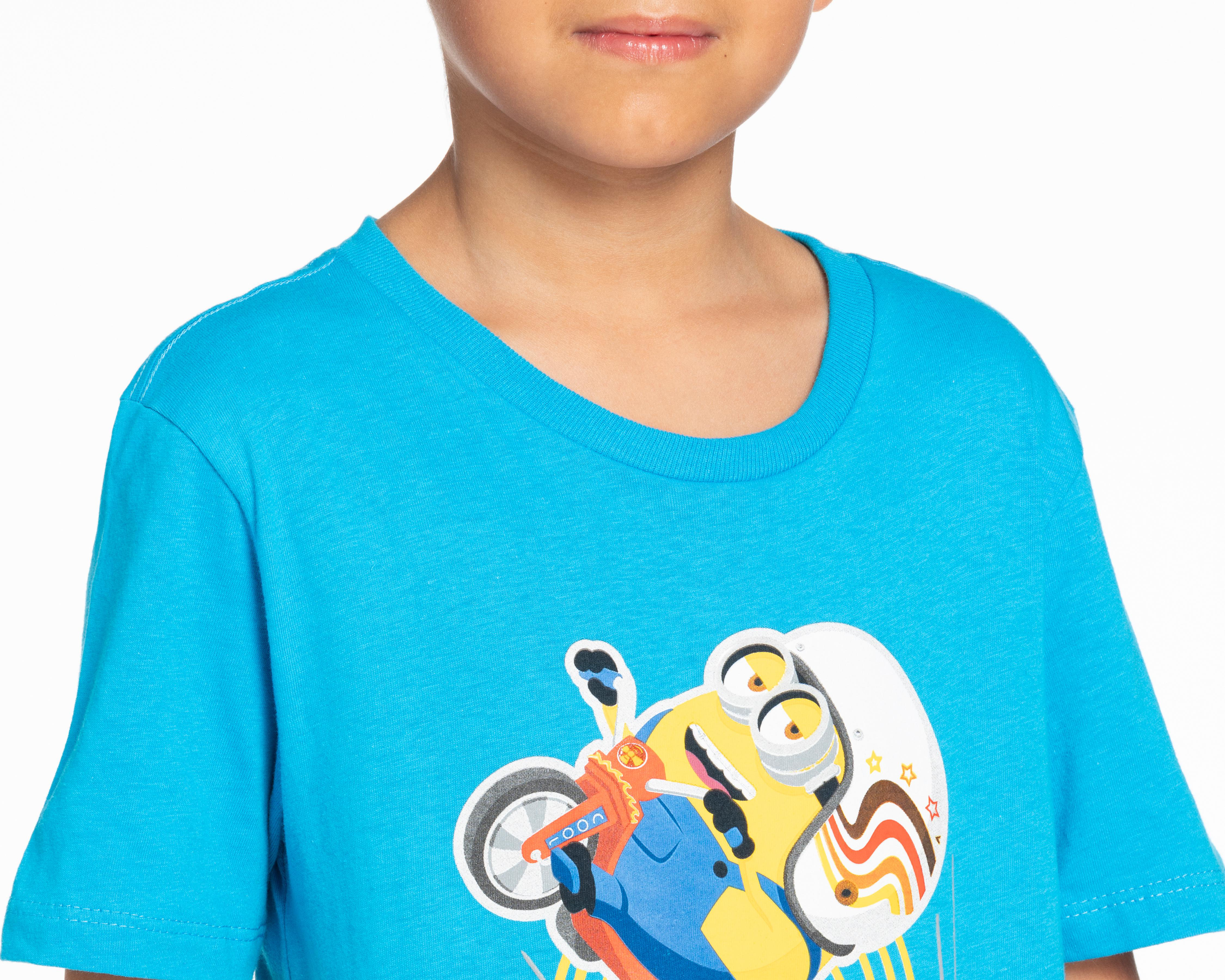 Foto 4 pulgar | Playera Minions Para Niño