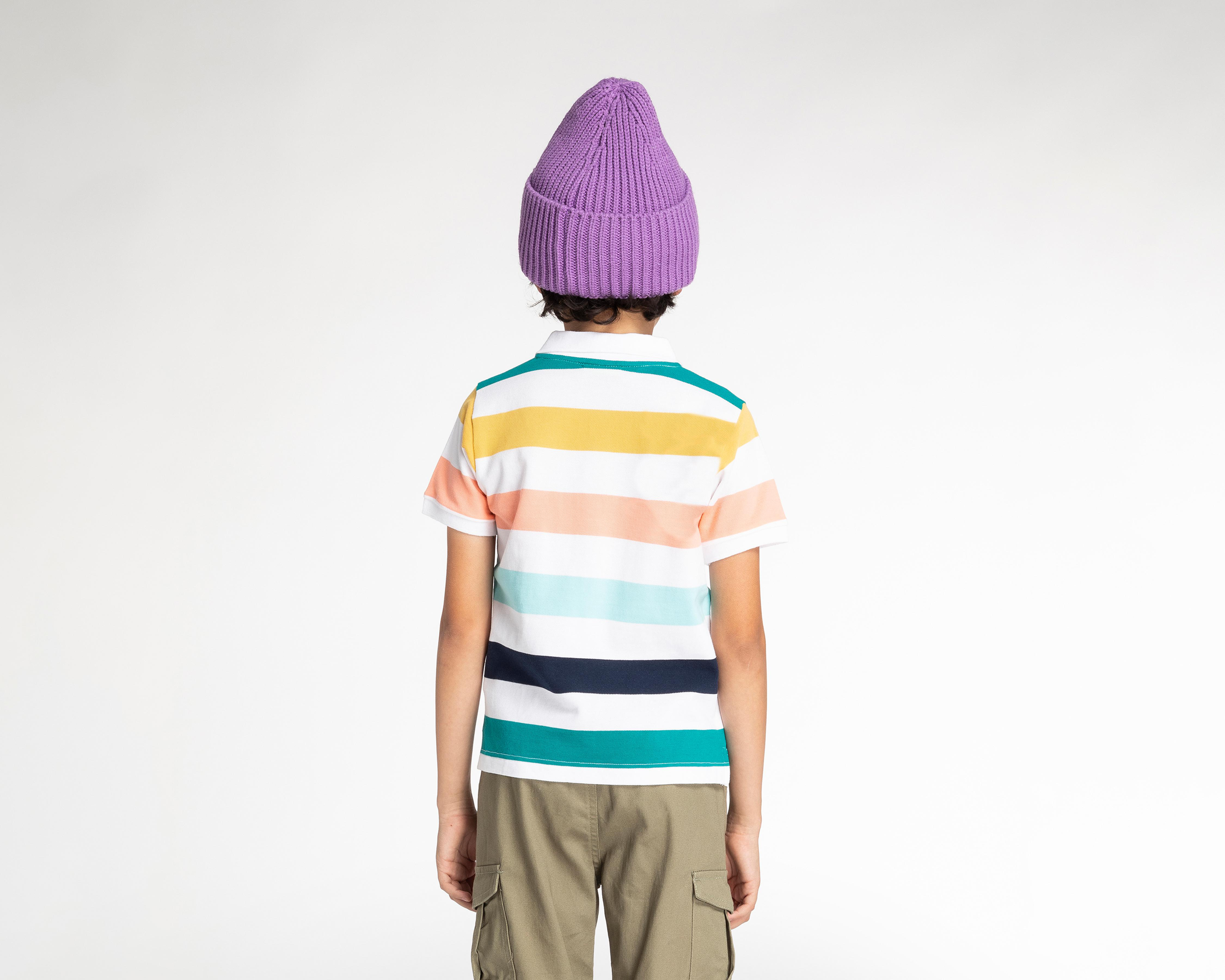 Foto 3 pulgar | Playera Neo*City de Rayas para Niño