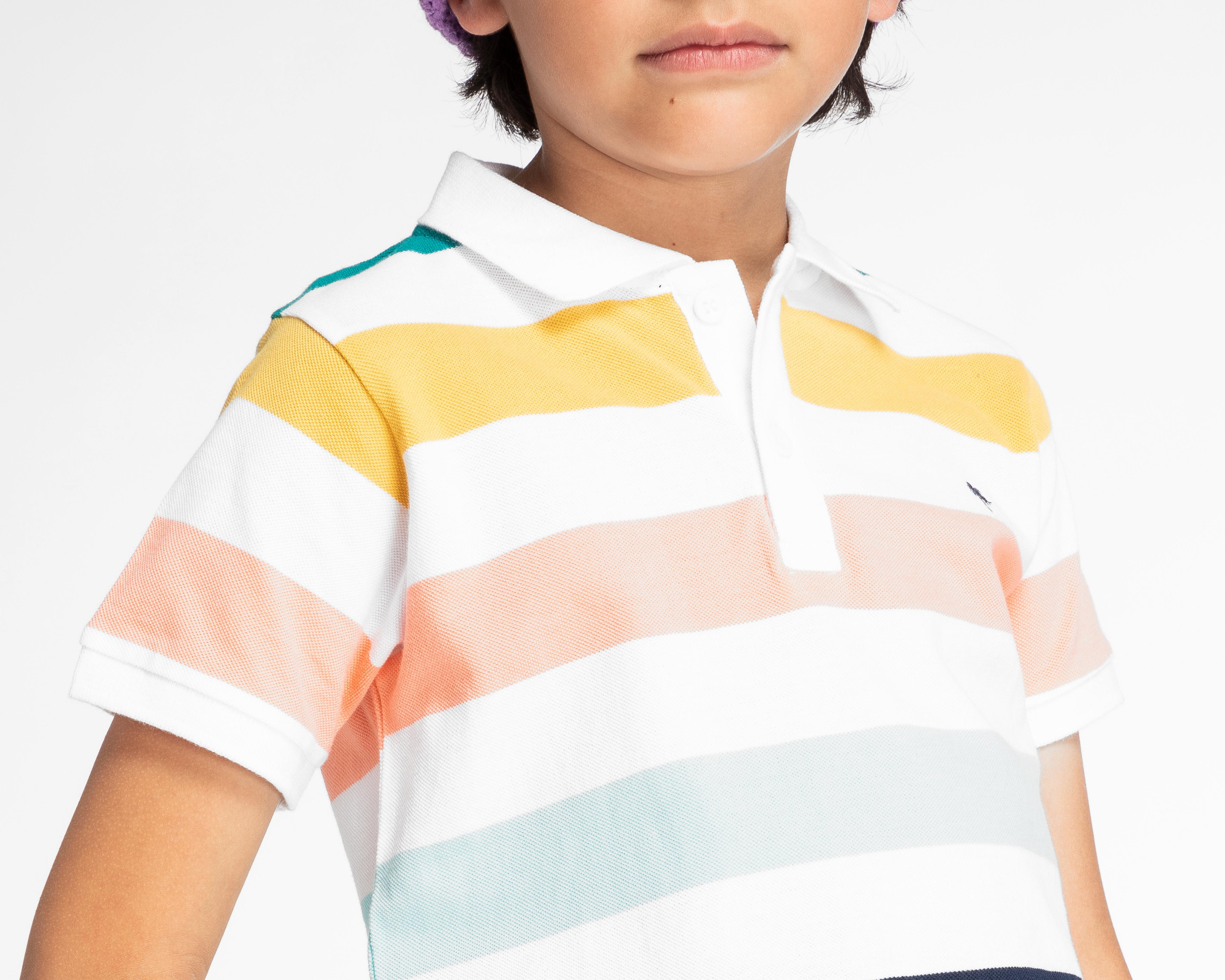 Foto 5 pulgar | Playera Neo*City de Rayas para Niño
