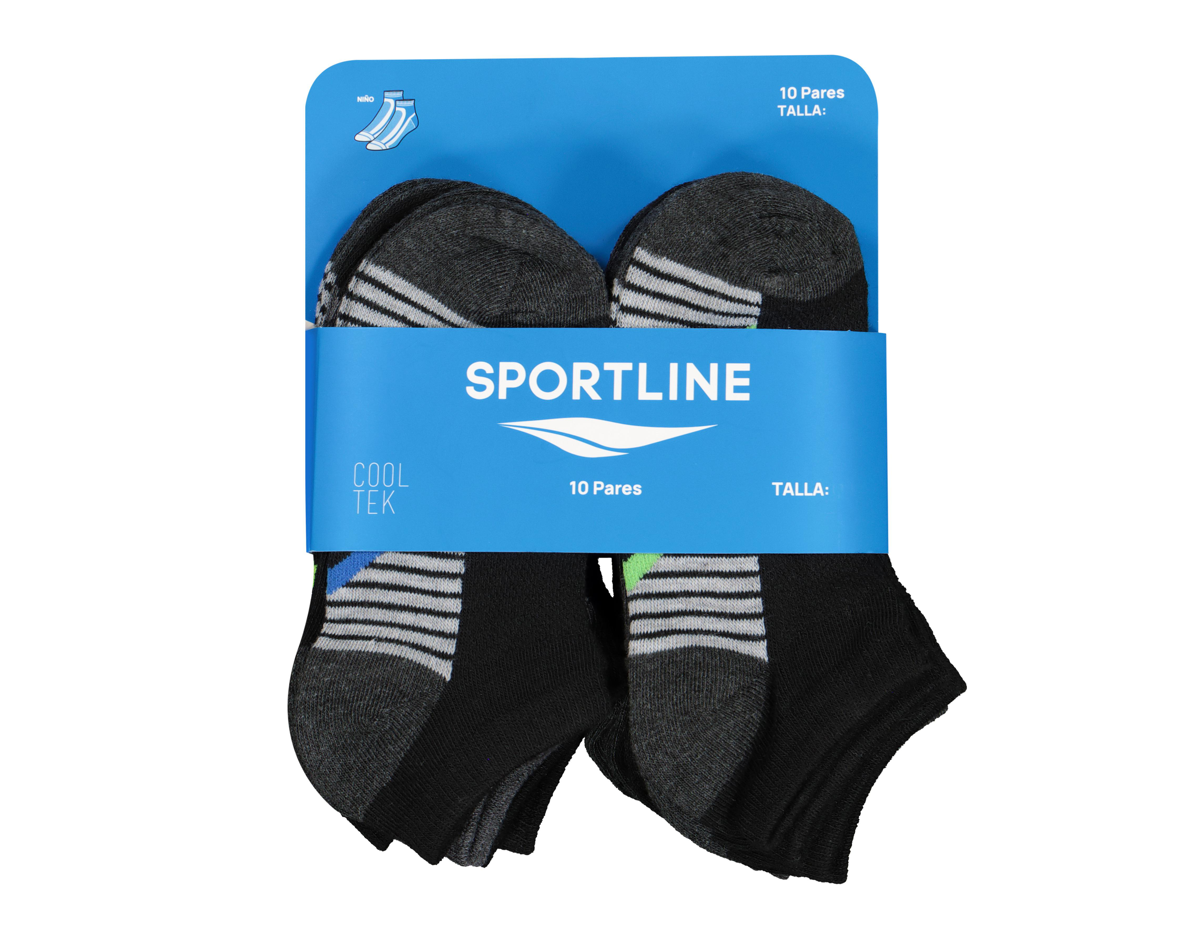 Foto 3 | Calcetas Deportivas Sportline para Niño 10 Pares