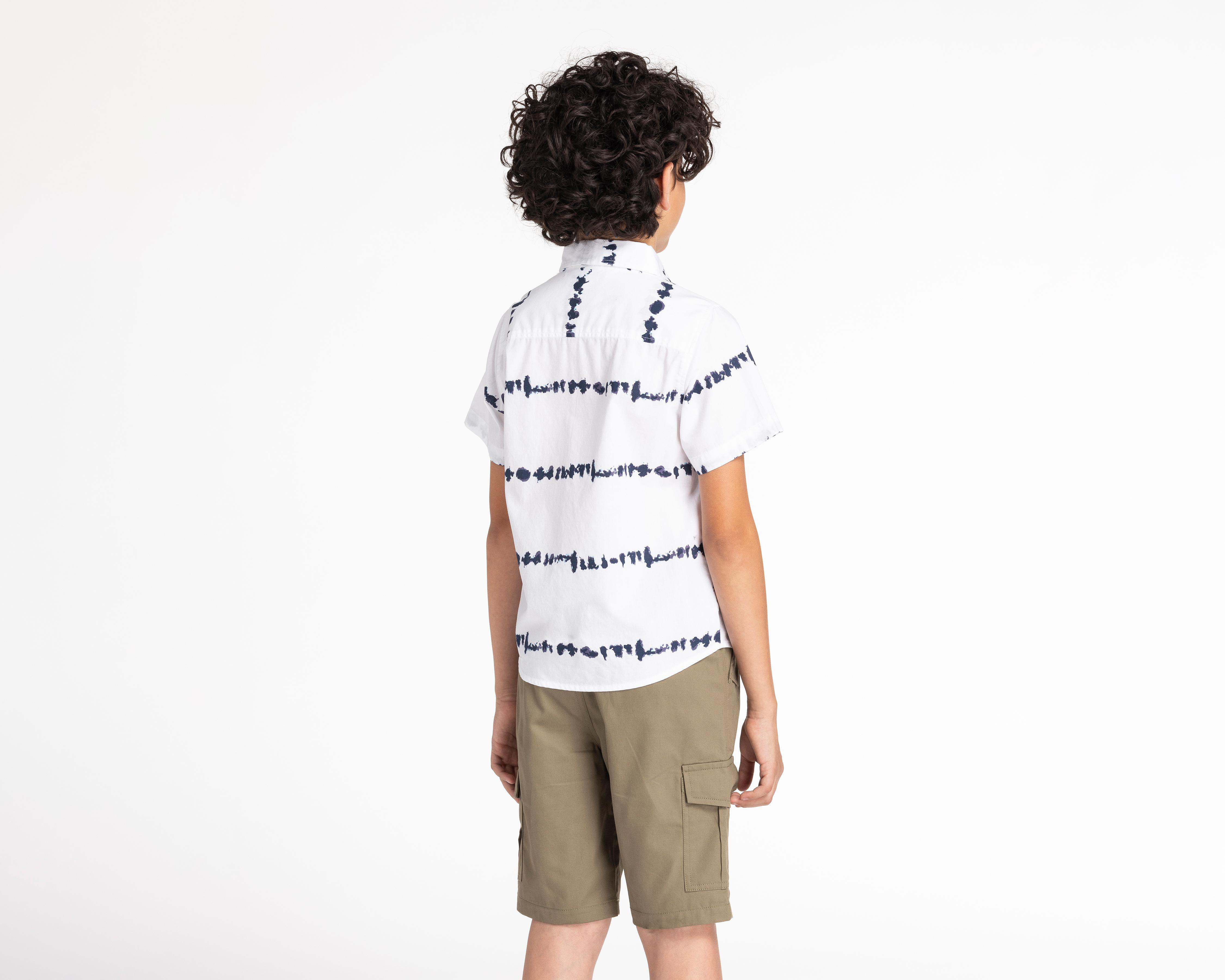 Foto 3 pulgar | Camisa Refill Manga Corta Estampada para Niño