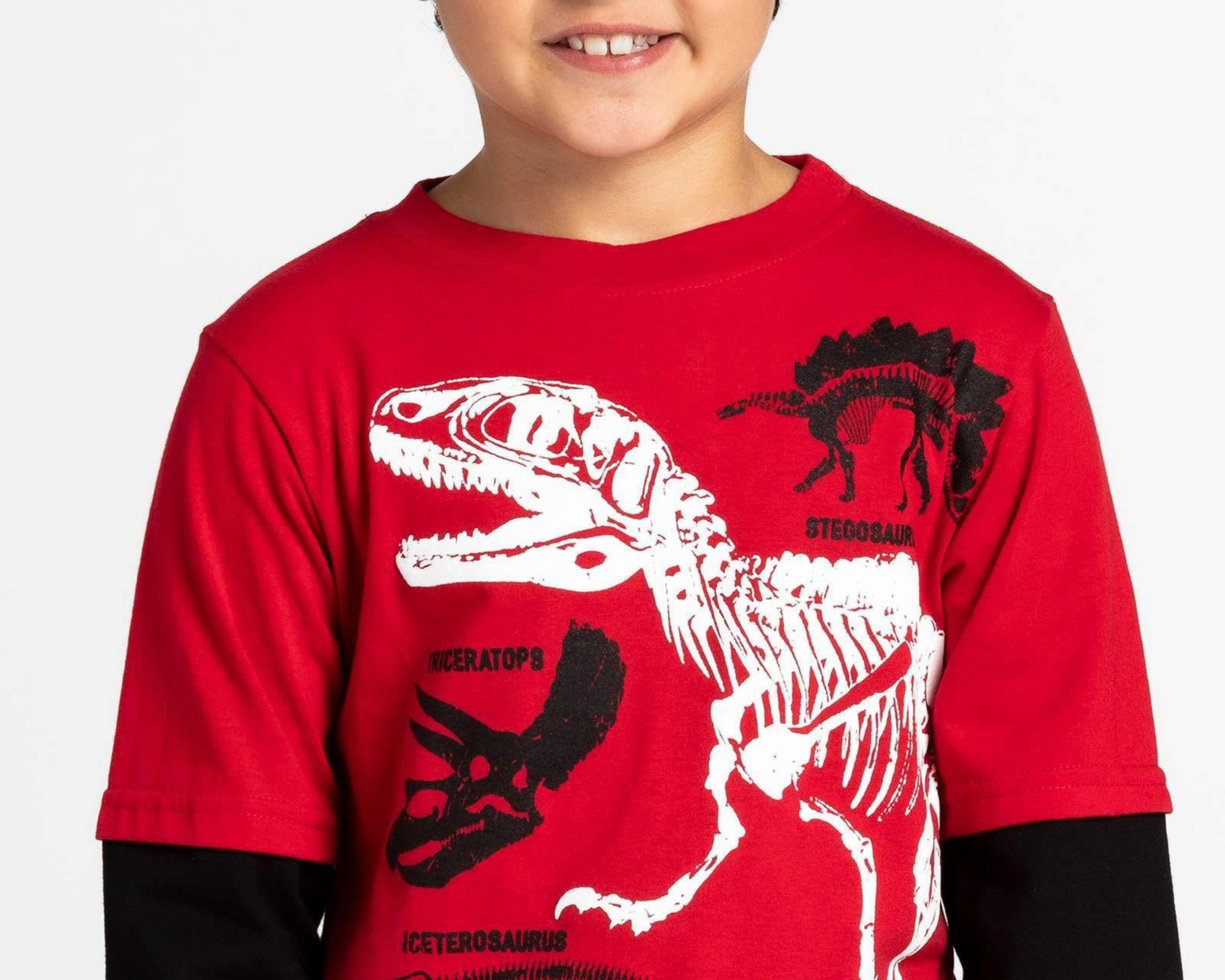 Foto 3 | Playera Refill con Print de Dinosaurio para Niño