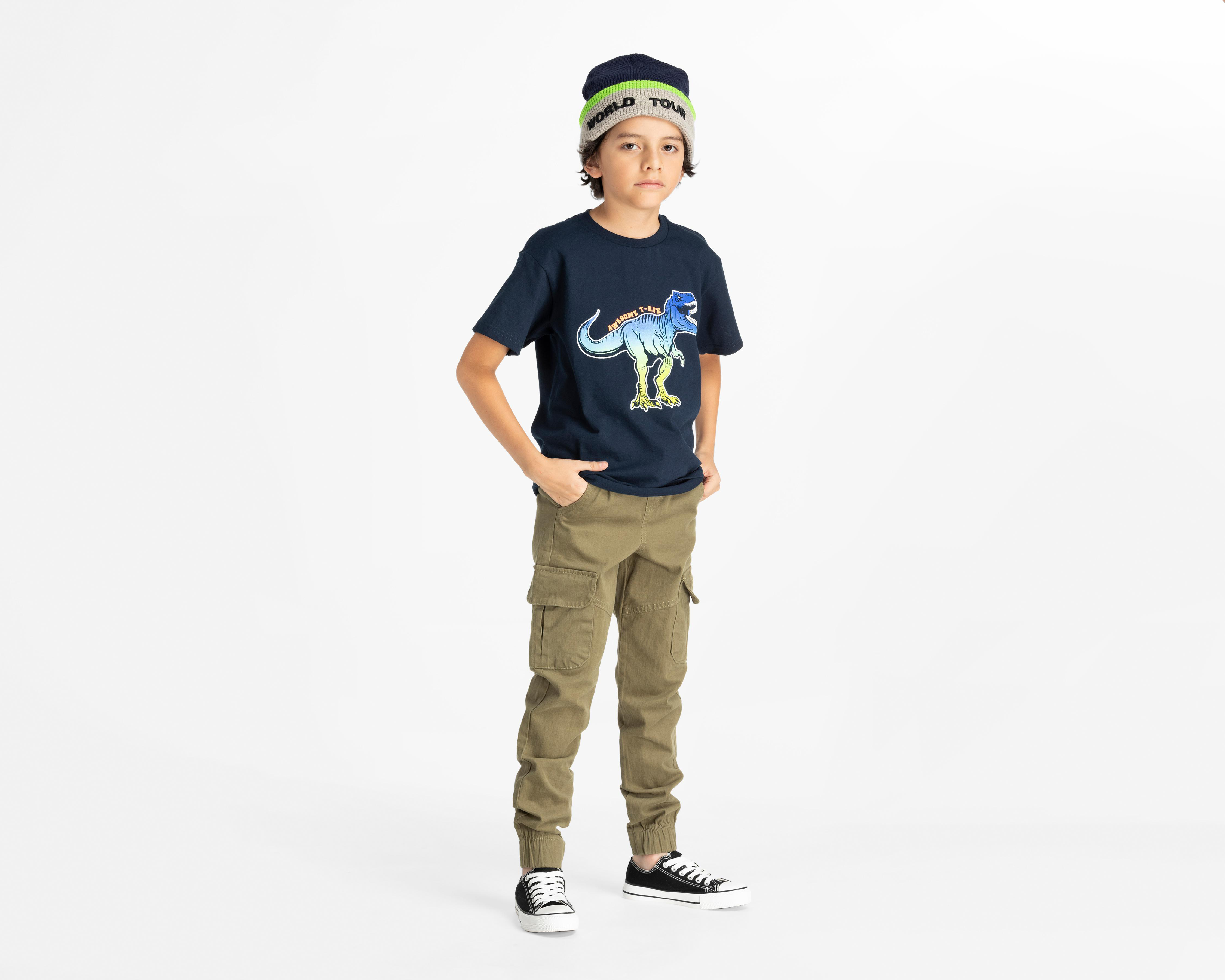 Foto 2 | Playera Neo*City Print de Dinosaurio para Niño