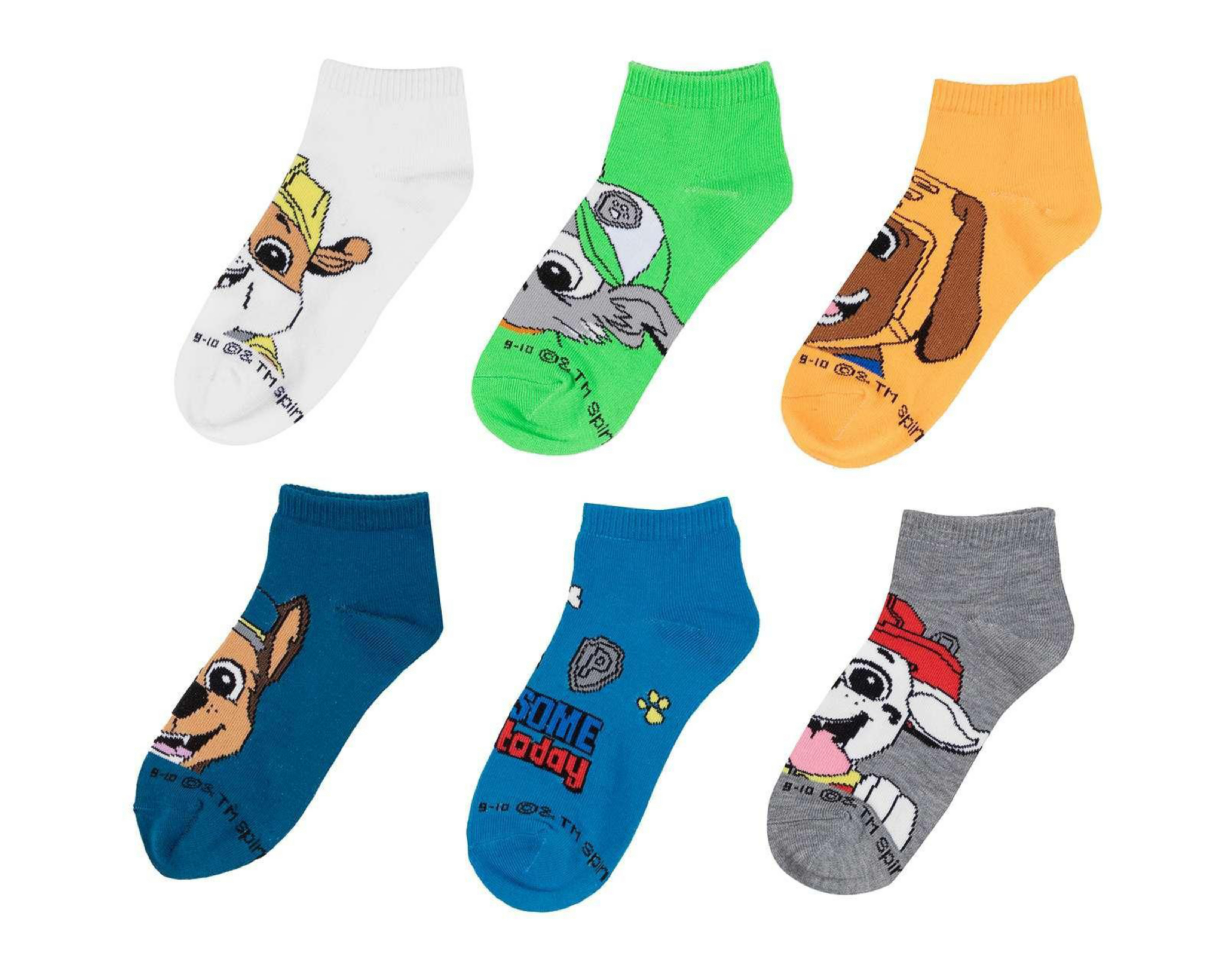 Calcetas de Moda Paw Patrol para Niño 6 Pares