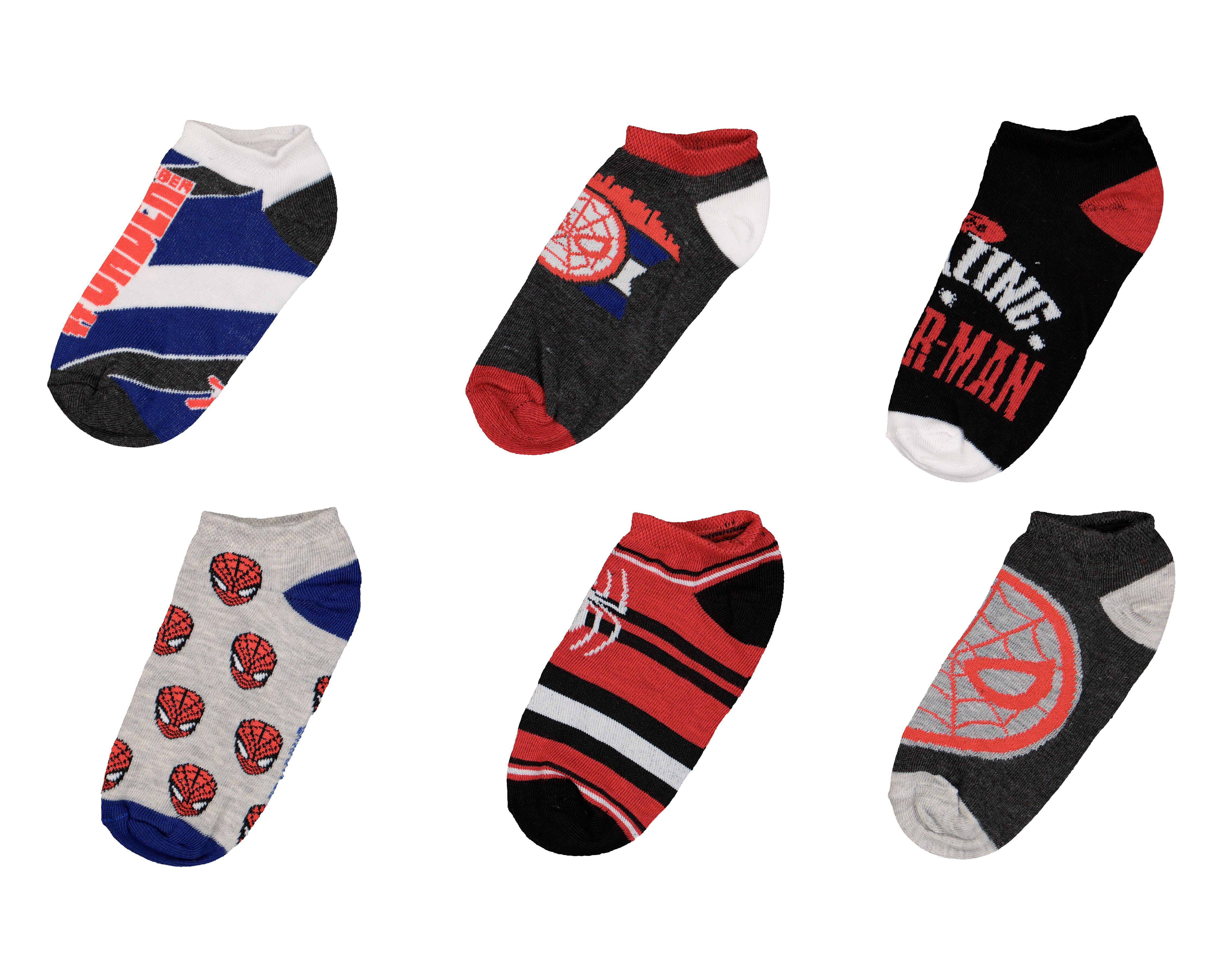 Calcetas Tines Marvel Avengers Estampadas para Niño 6 Pares