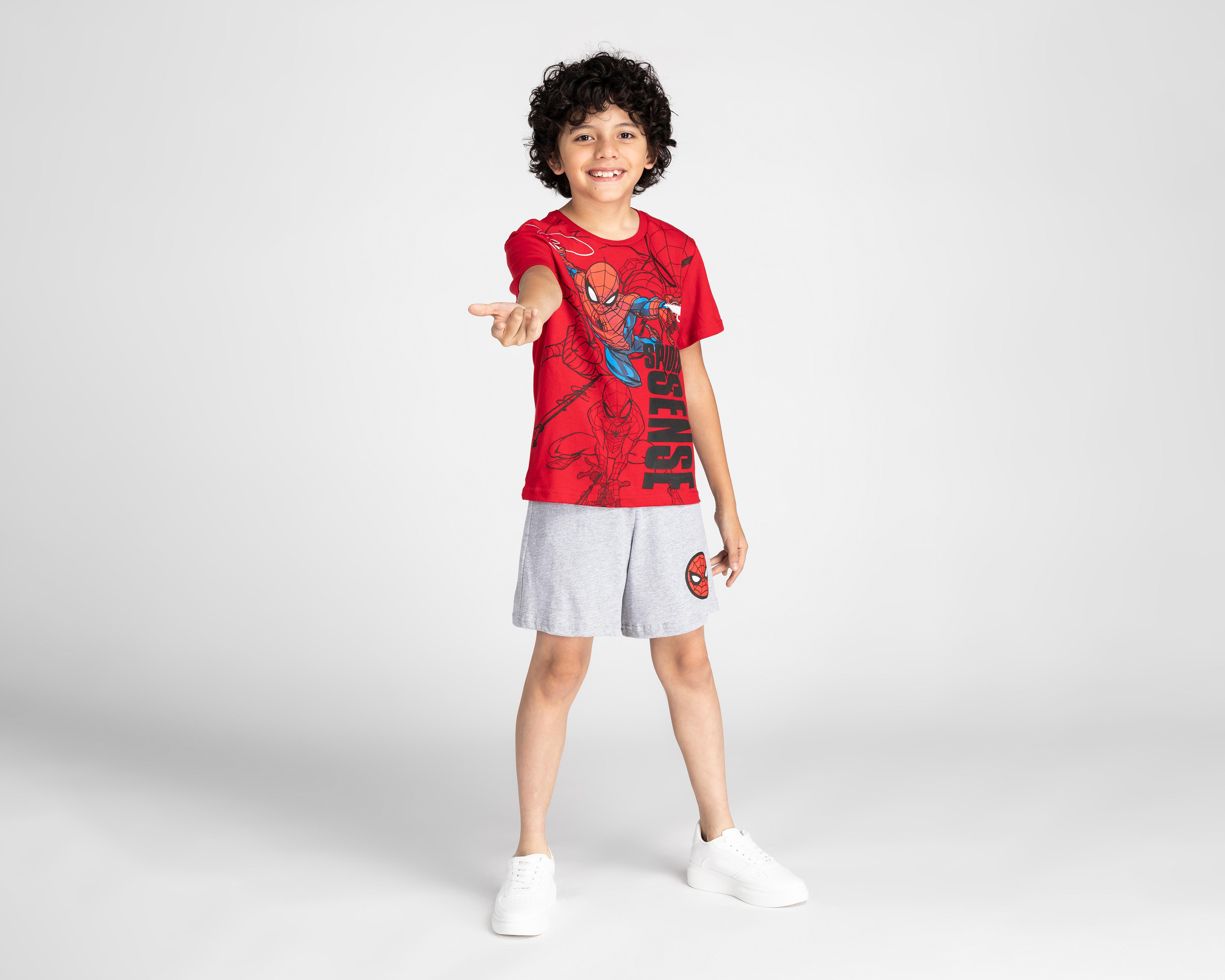 Foto 2 pulgar | Conjunto para Niño Spider-Man de Algodón 2 Piezas