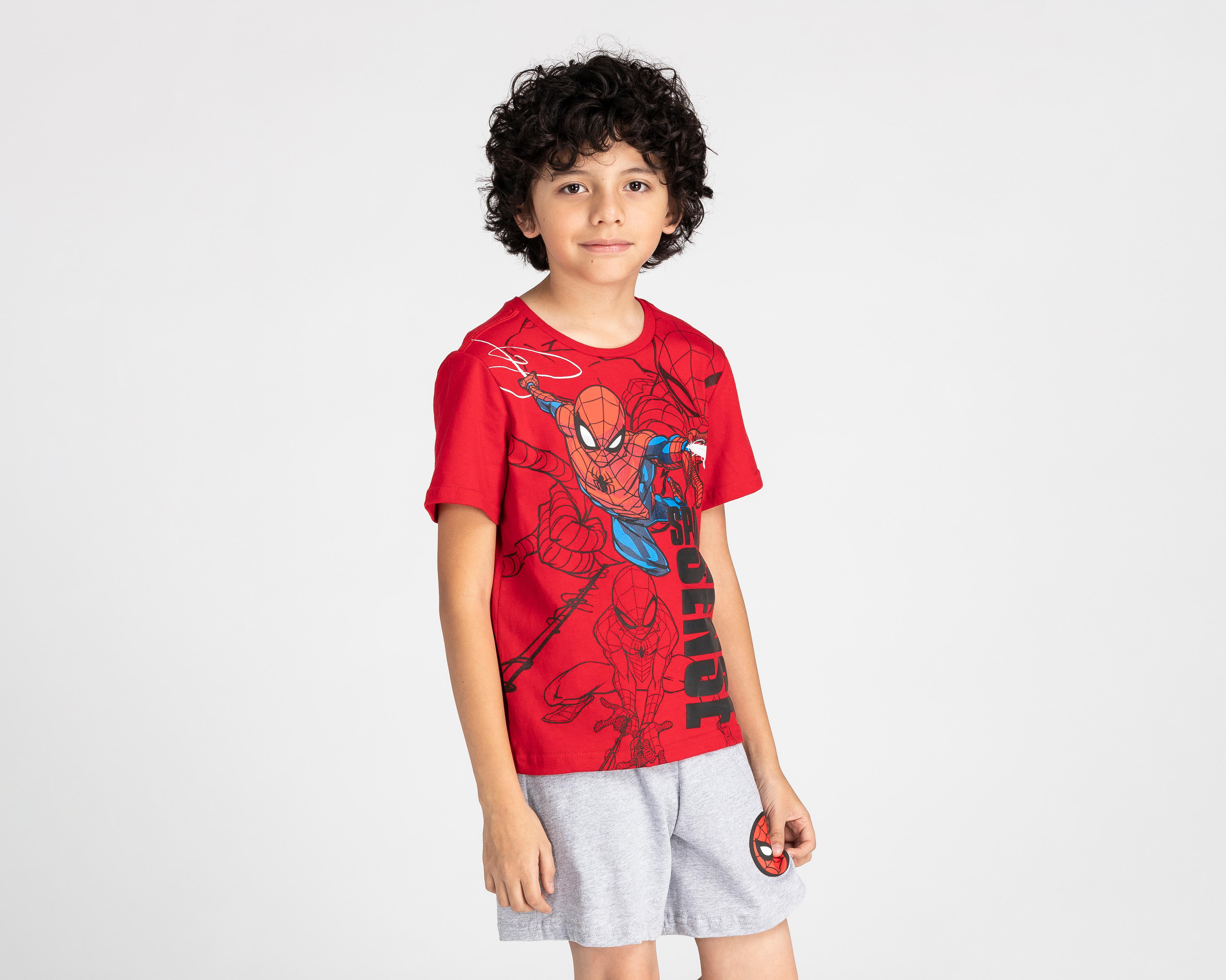 Foto 3 | Conjunto para Niño Spider-Man de Algodón 2 Piezas