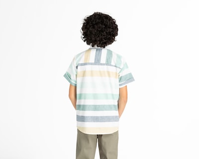 Foto 2 | Camisa Refill Manga Corta de Rayas para Niño