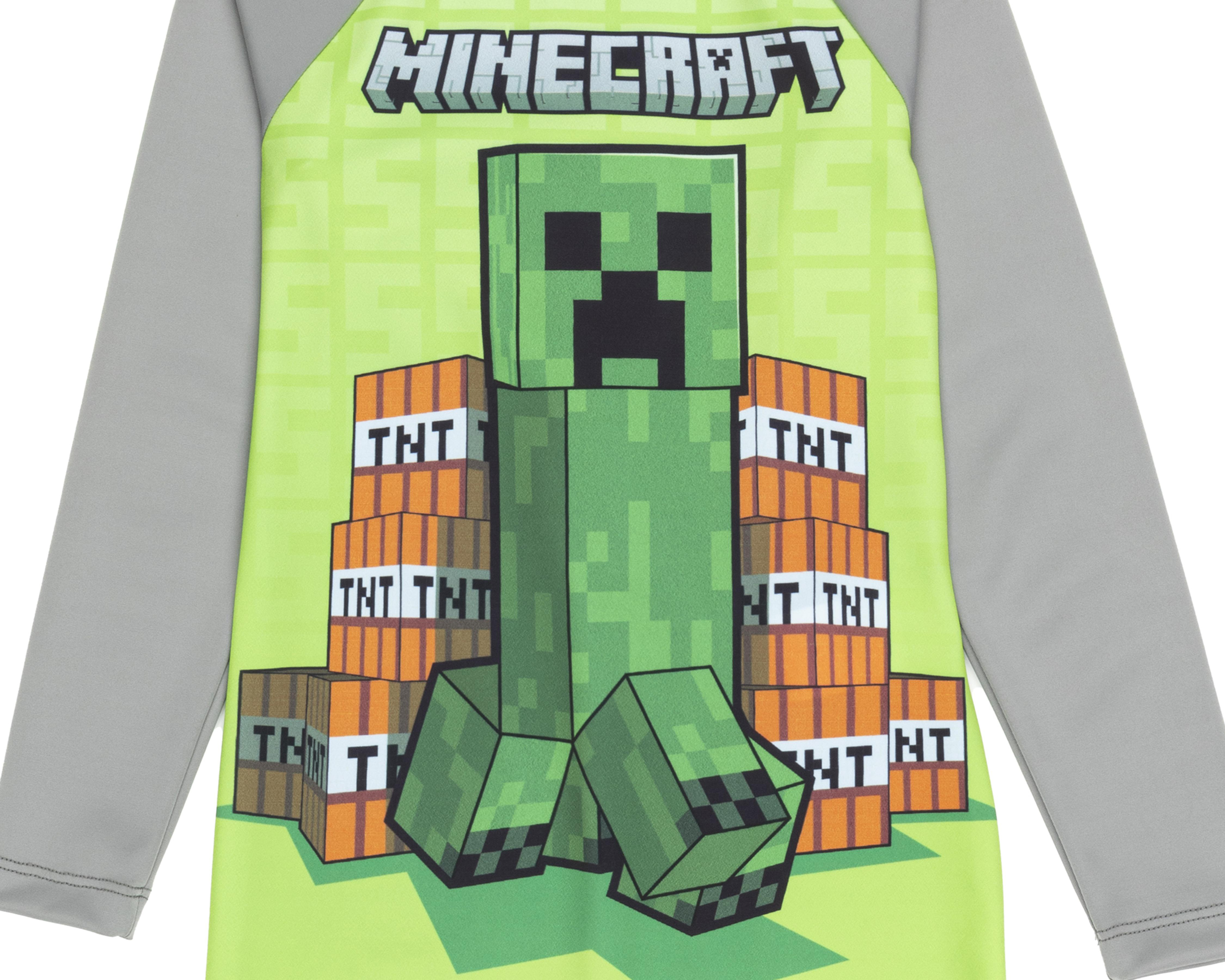 Foto 4 pulgar | Traje de Baño Minecraft Estampado para Niño