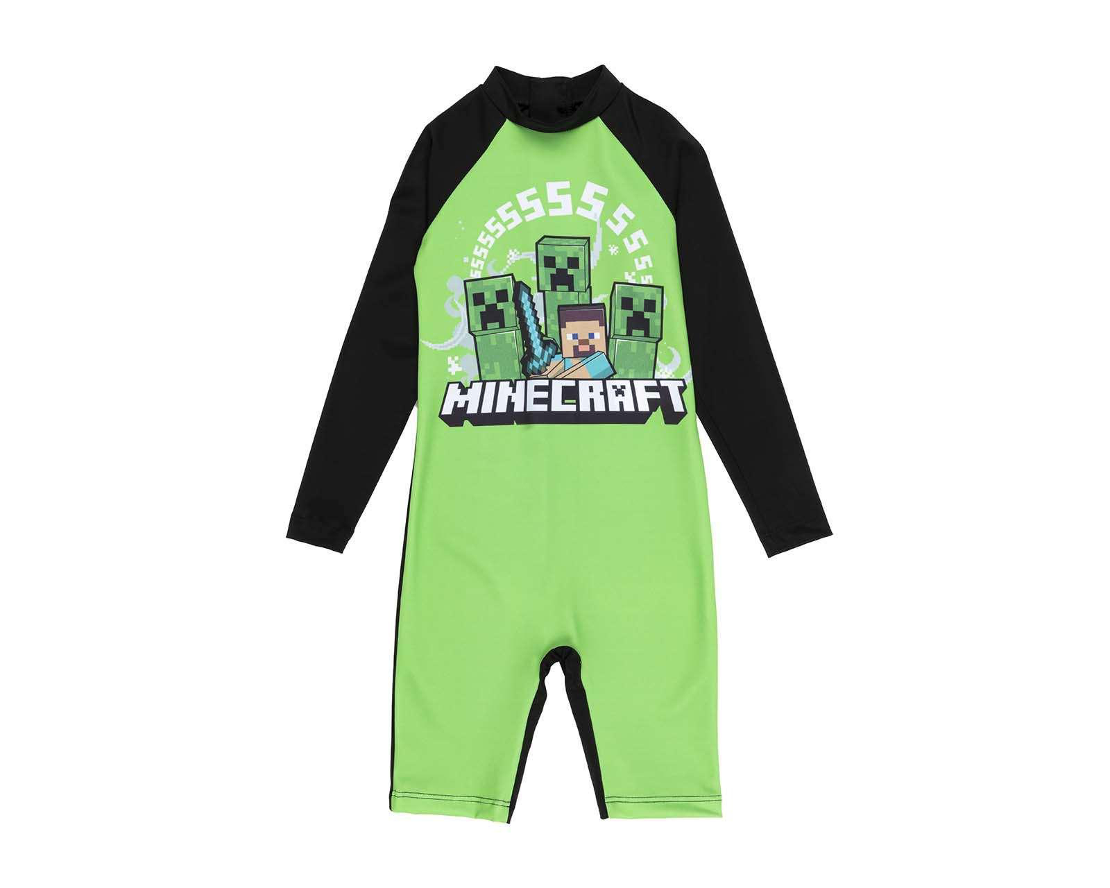 Traje de Baño Minecraft Estampado para Niño