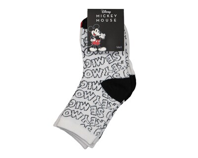 Foto 3 | Calcetas Cortas Disney Mickey Mouse para Niño 3 Pares