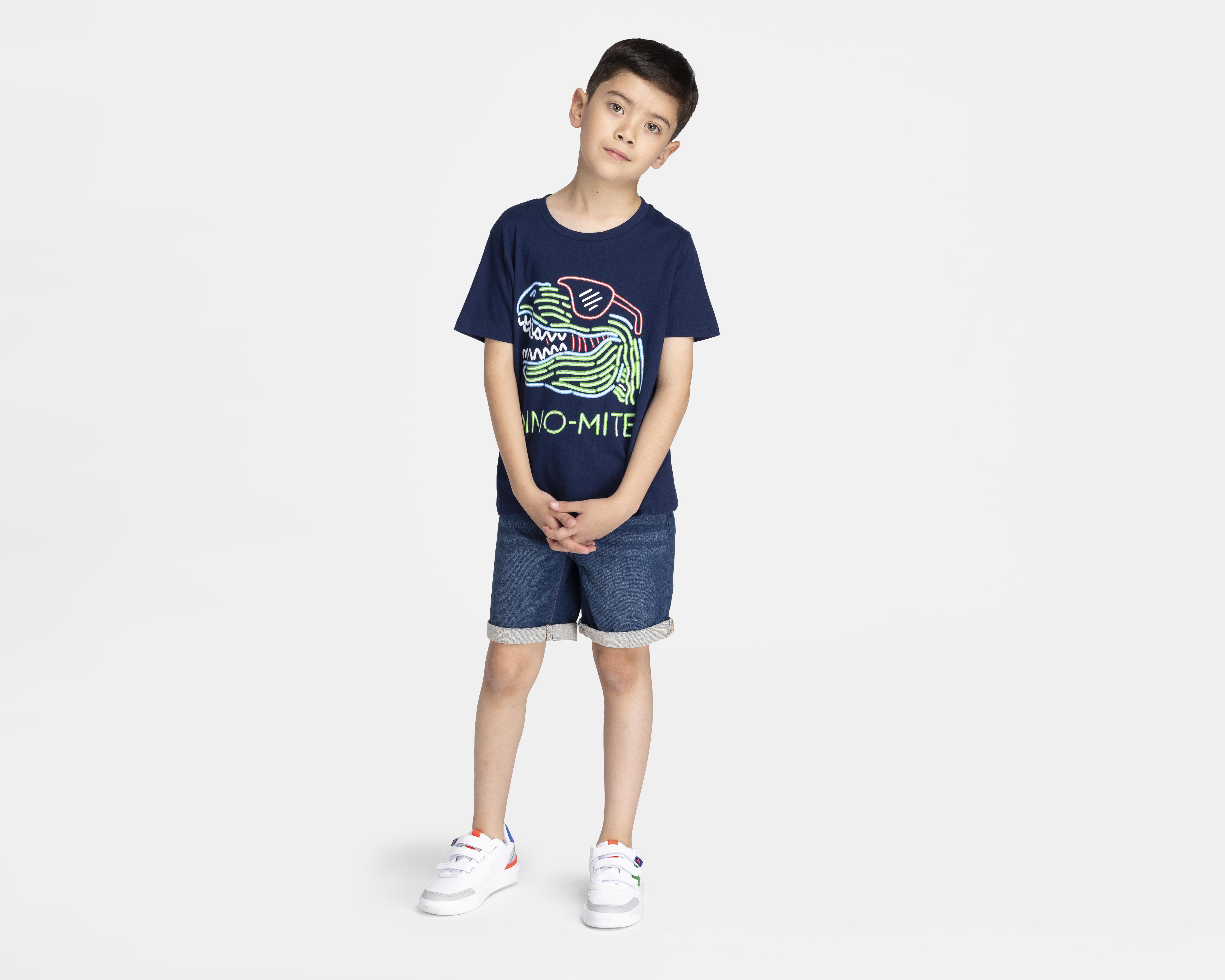 Foto 4 pulgar | Playera Refill Estampada para Niño