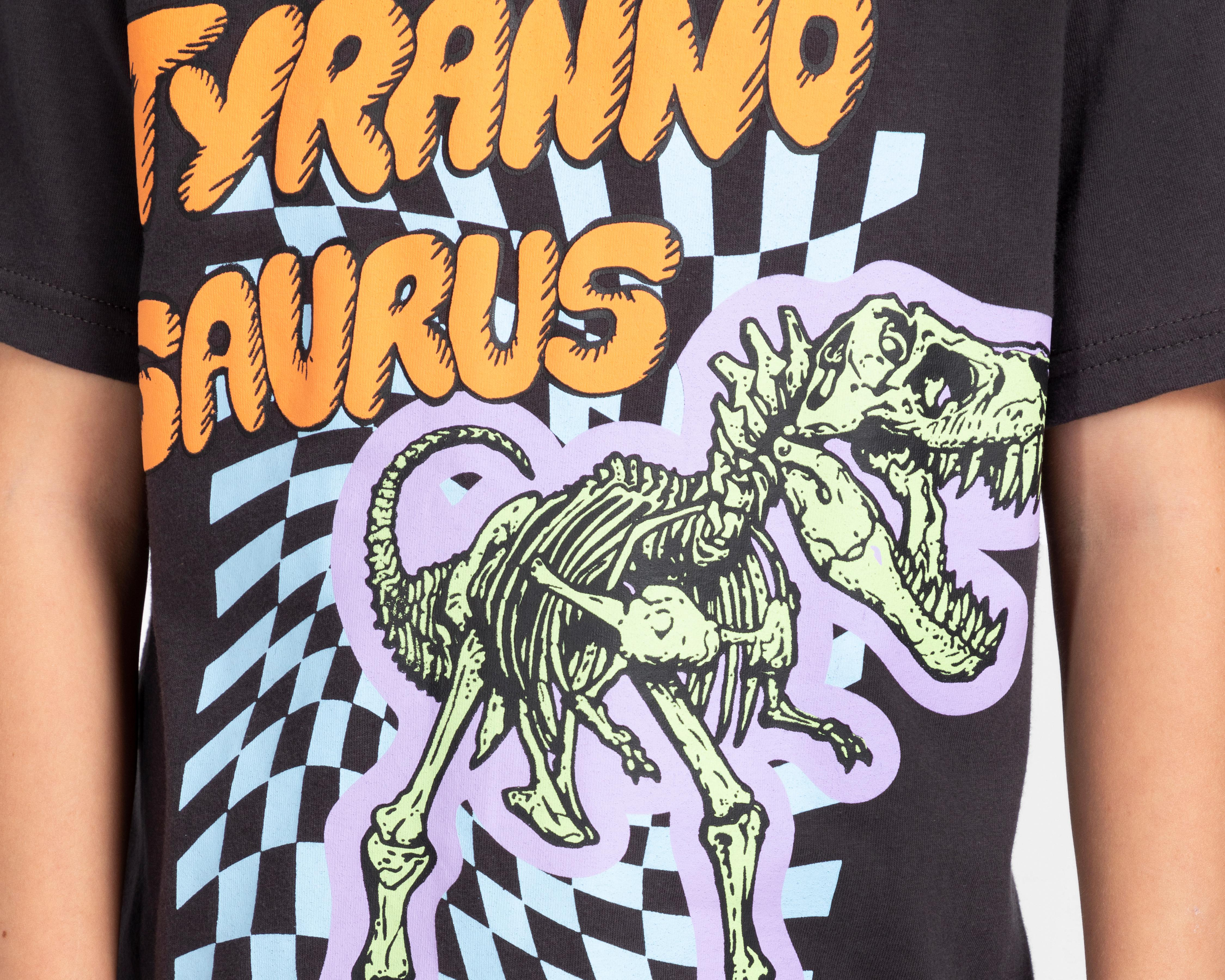 Foto 5 pulgar | Playera Neo*City de Dinosaurio para Niño