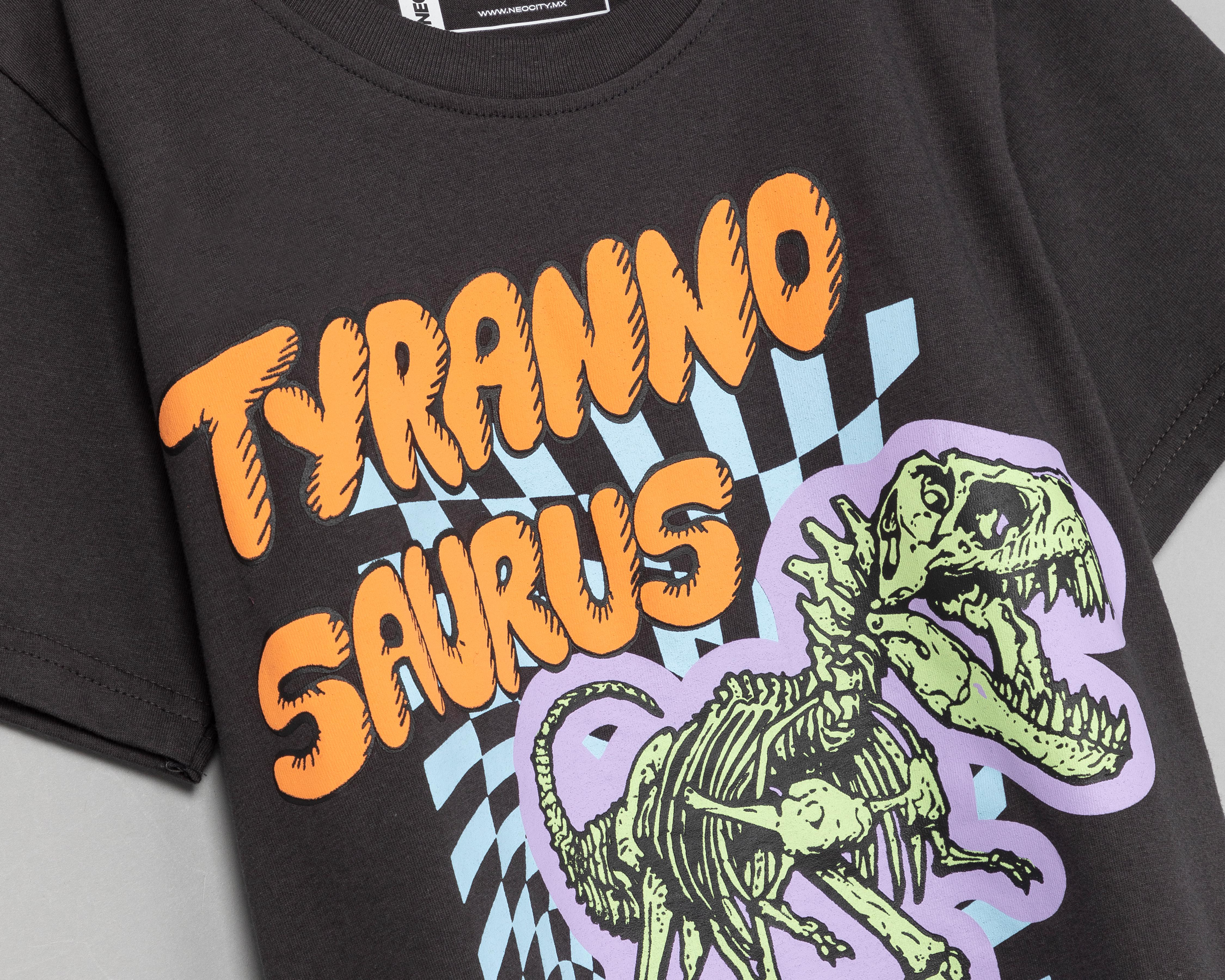 Foto 8 pulgar | Playera Neo*City de Dinosaurio para Niño