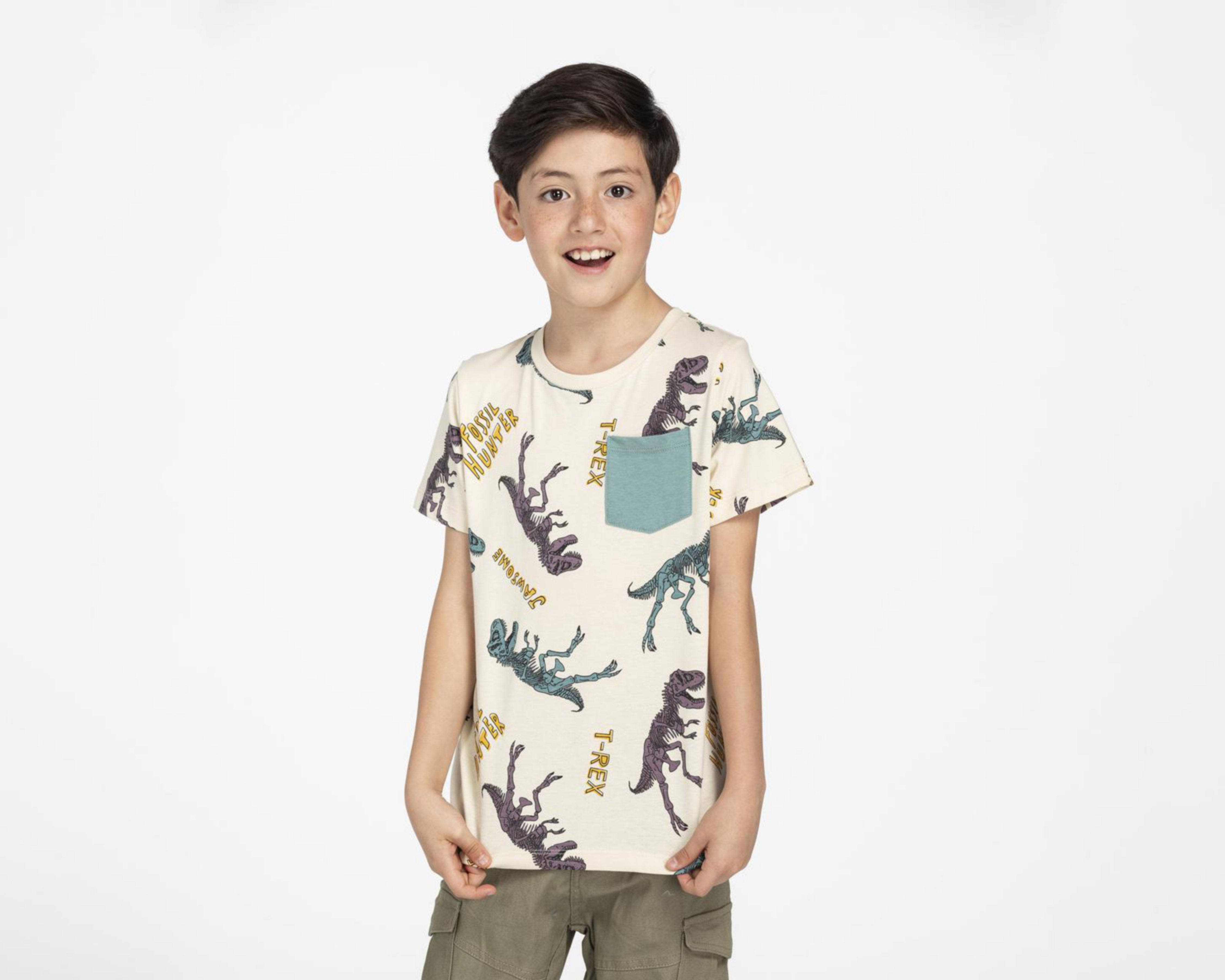 Foto 1 | Playera Refill Print de Dinosaurios para Niño
