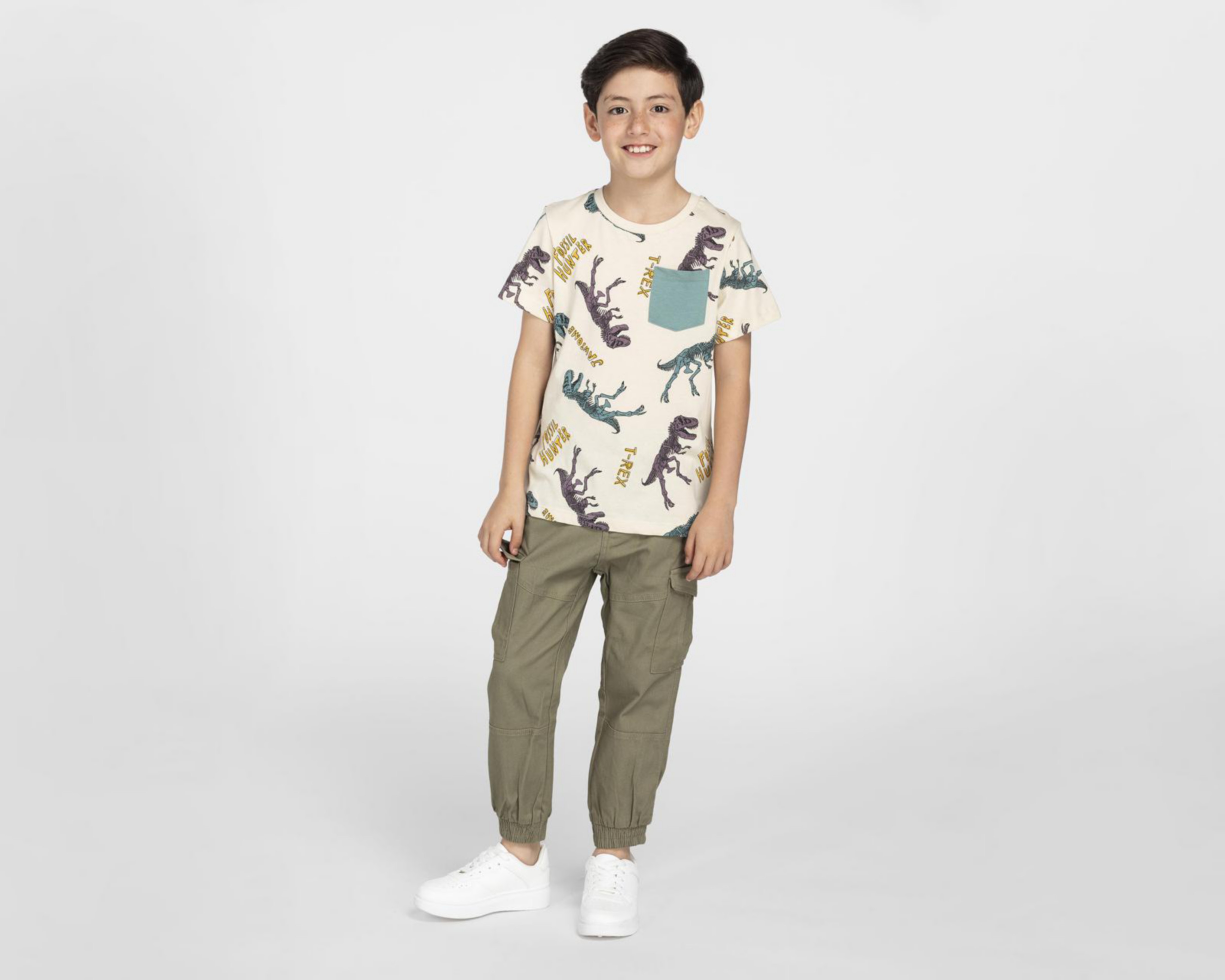Foto 2 | Playera Refill Print de Dinosaurios para Niño