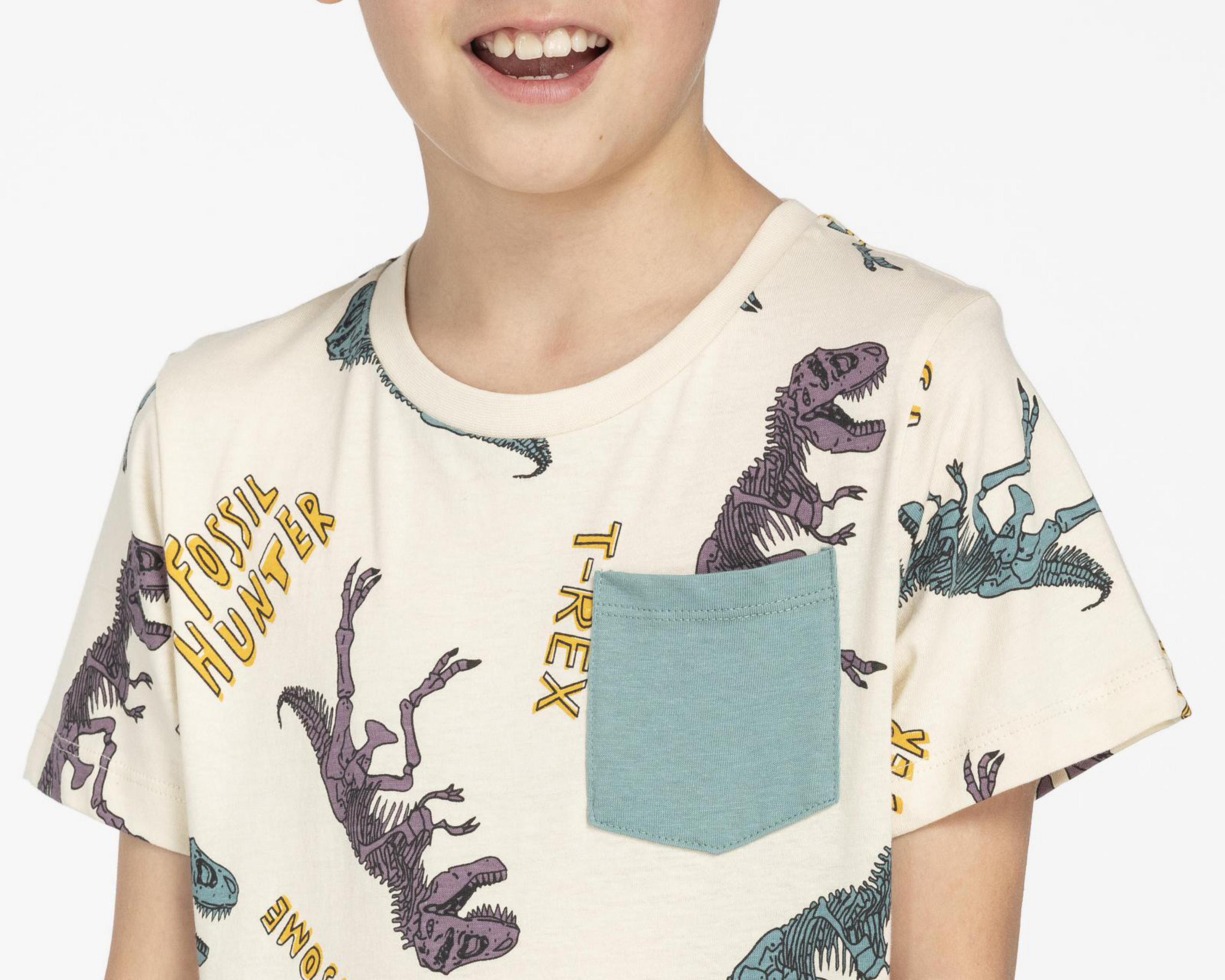 Foto 4 | Playera Refill Print de Dinosaurios para Niño