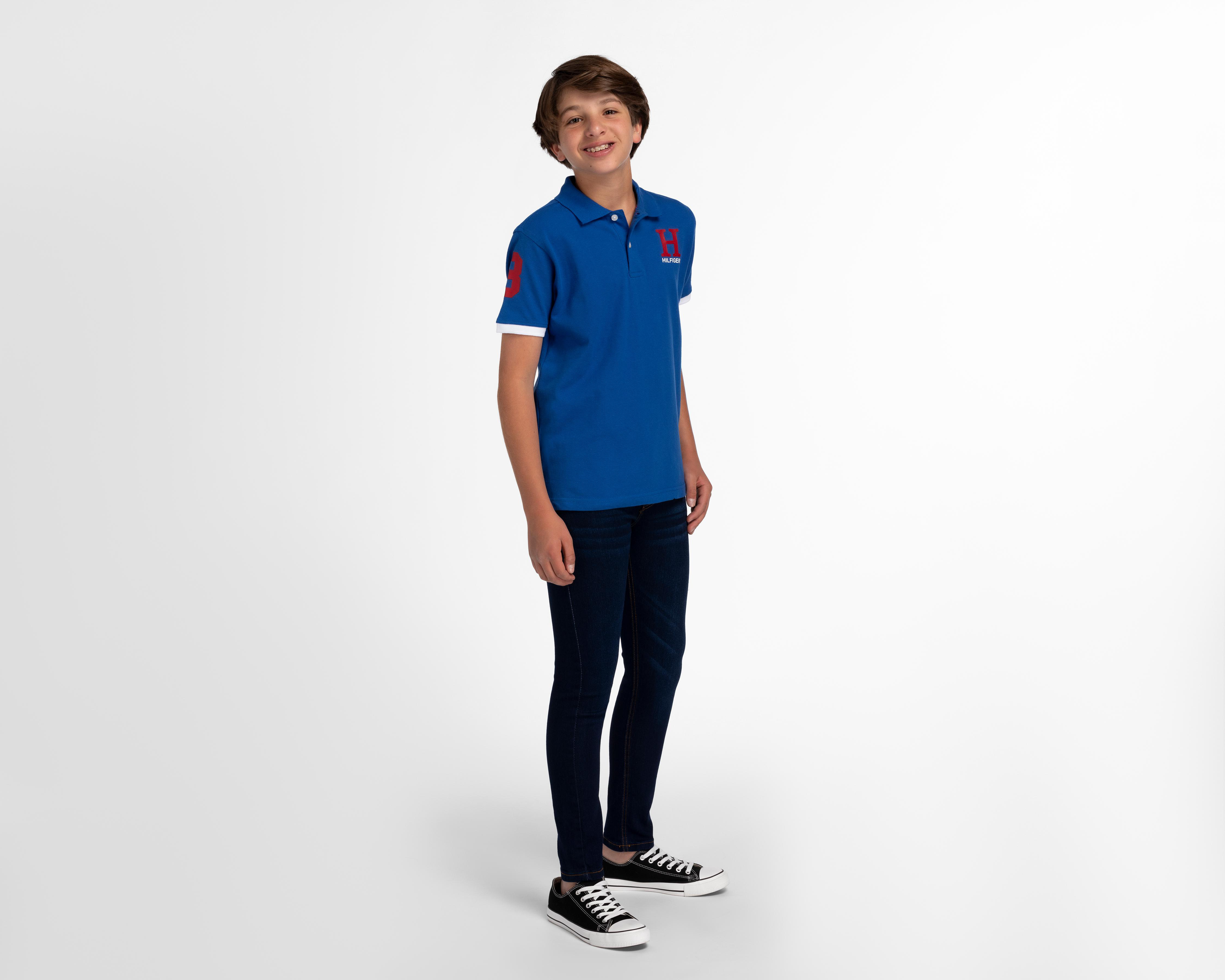 Foto 3 | Playera Tommy Hilfiger Manga Corta con Estampado para Niño
