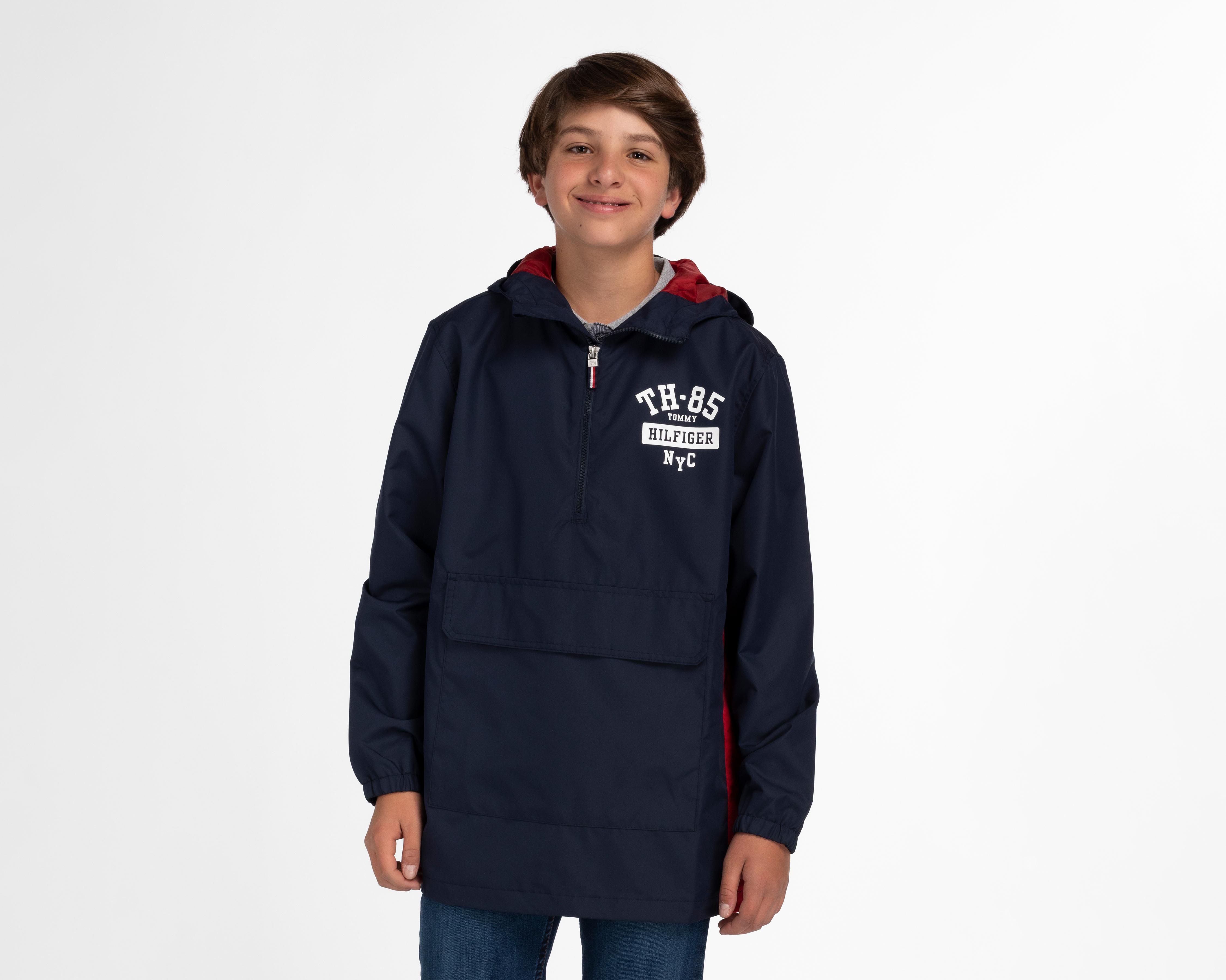 Foto 2 pulgar | Sudadera Tommy Hilfiger con Gorro Juvenil