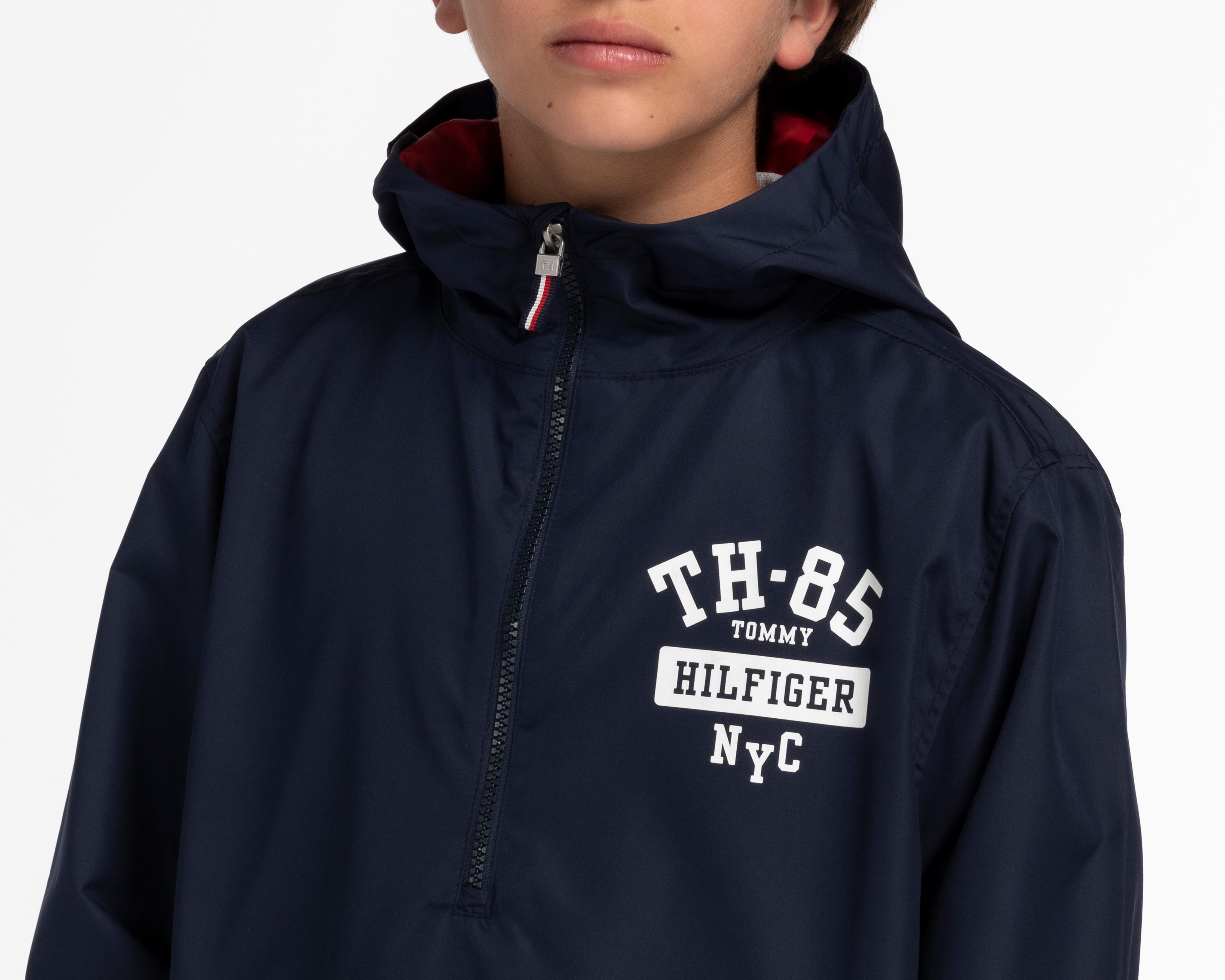 Foto 4 | Sudadera Tommy Hilfiger con Gorro Juvenil