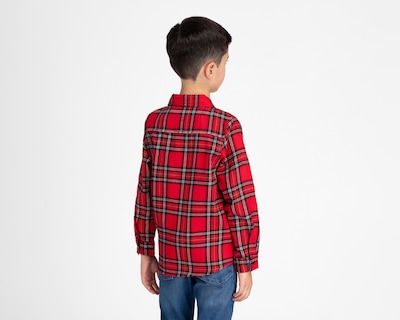 Foto 3 | Camisa Refill Manga Larga a Cuadros para Niño