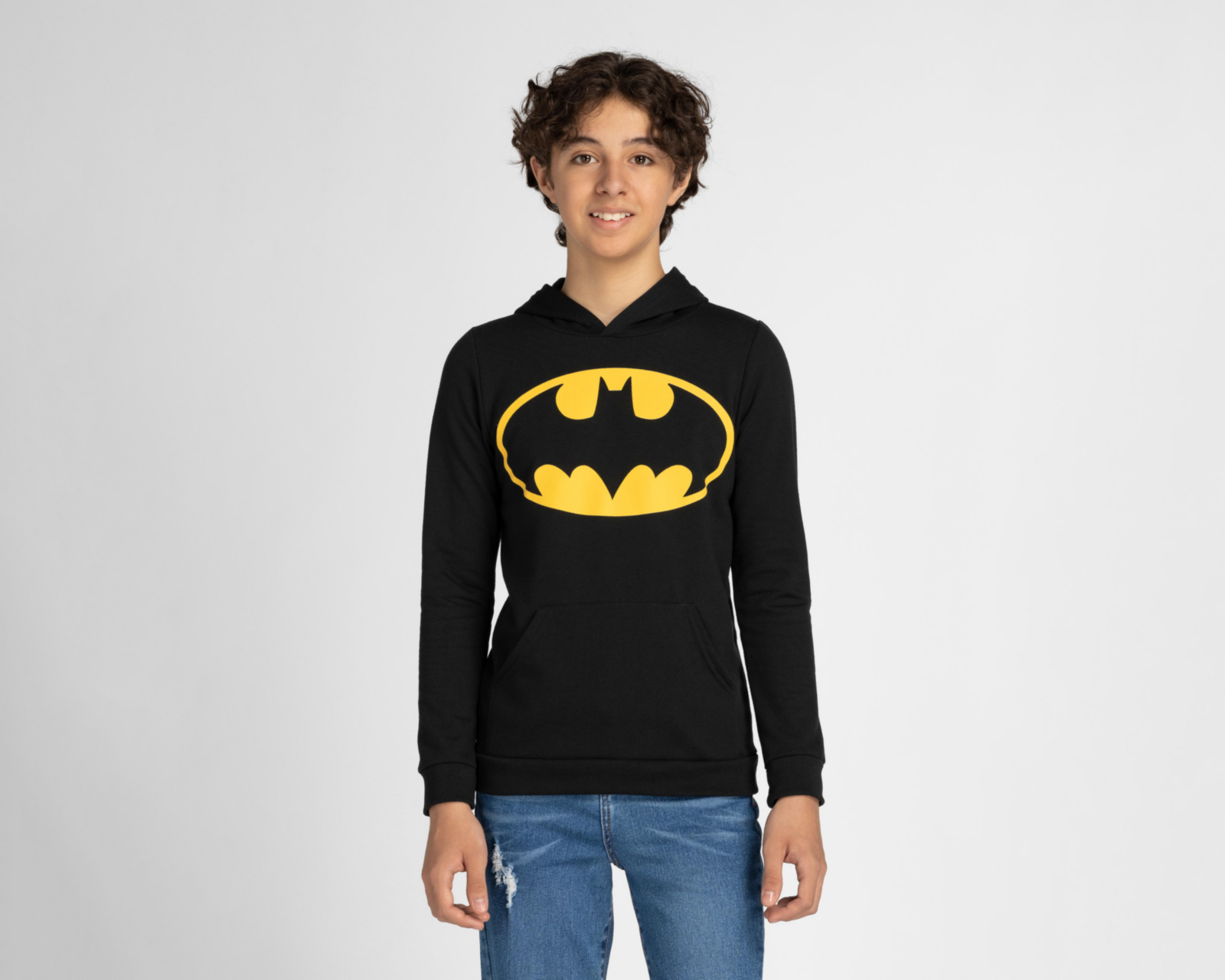 Foto 2 pulgar | Sudadera Batman con Gorro Juvenil