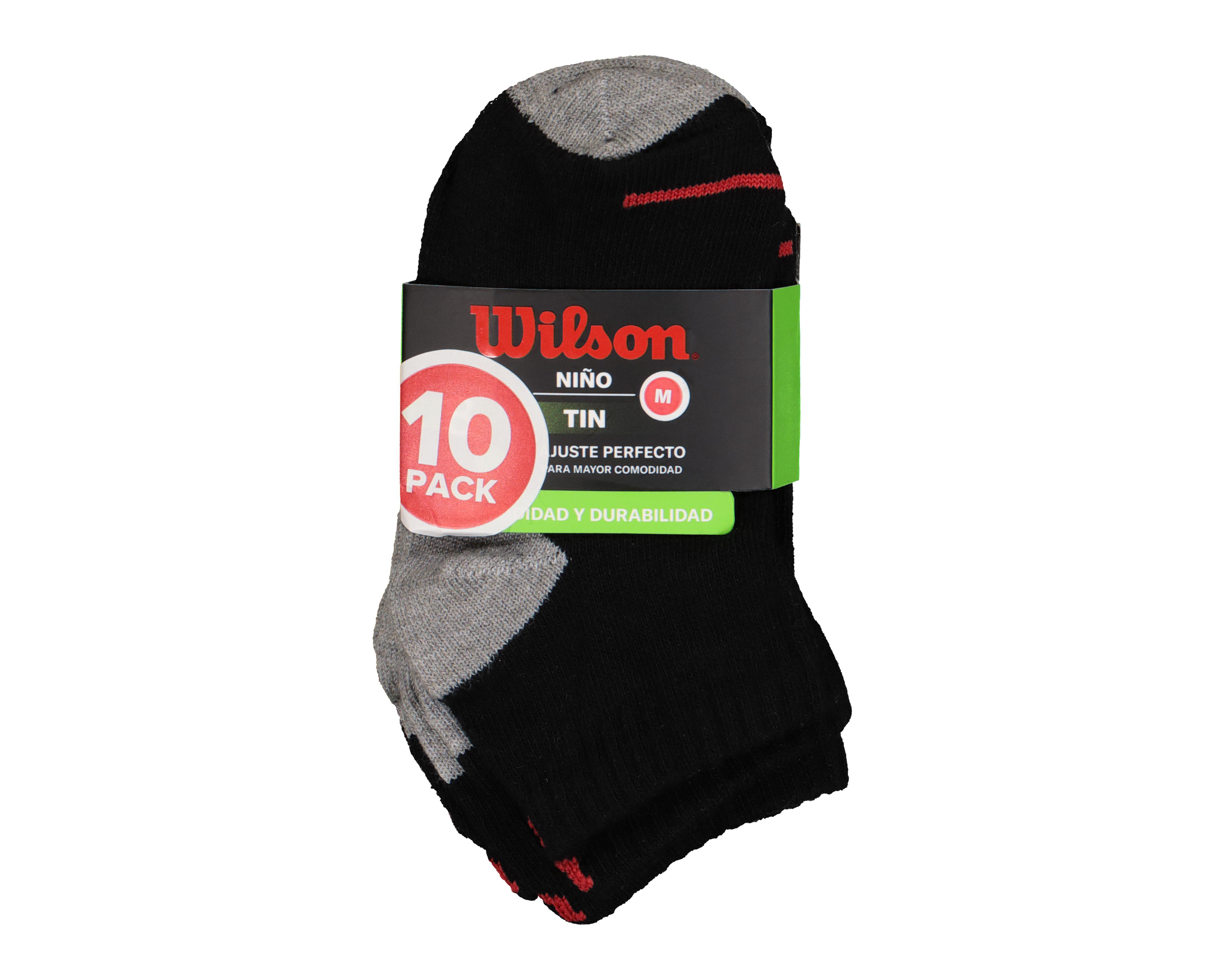Foto 4 pulgar | Calcetas Deportivas Tines Wilson para Niño 10 Pares