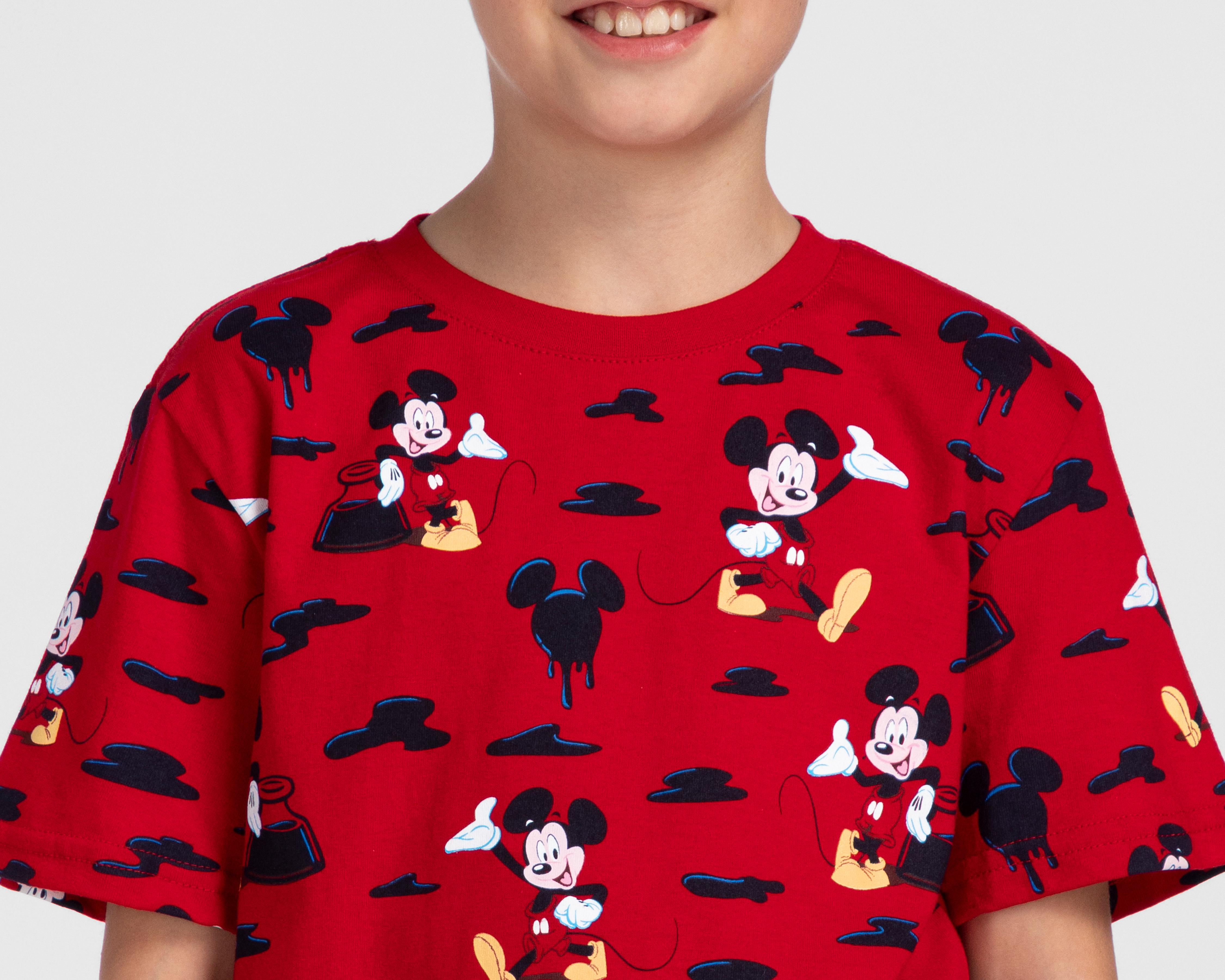 Foto 4 | Playera Dissney Mickey Mouse Estampada para Niño