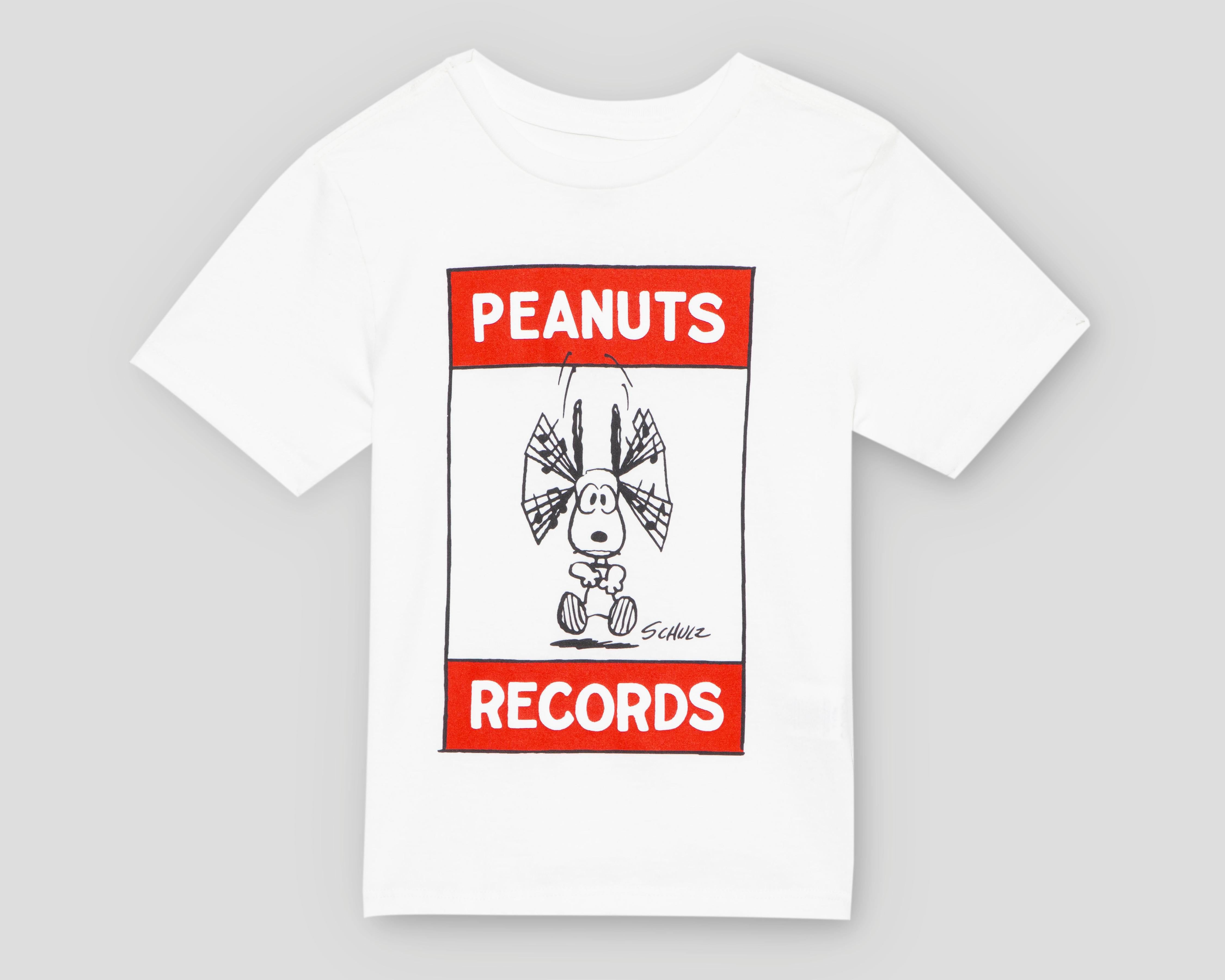 Playera Peanuts Manga Corta Estampada para Niño