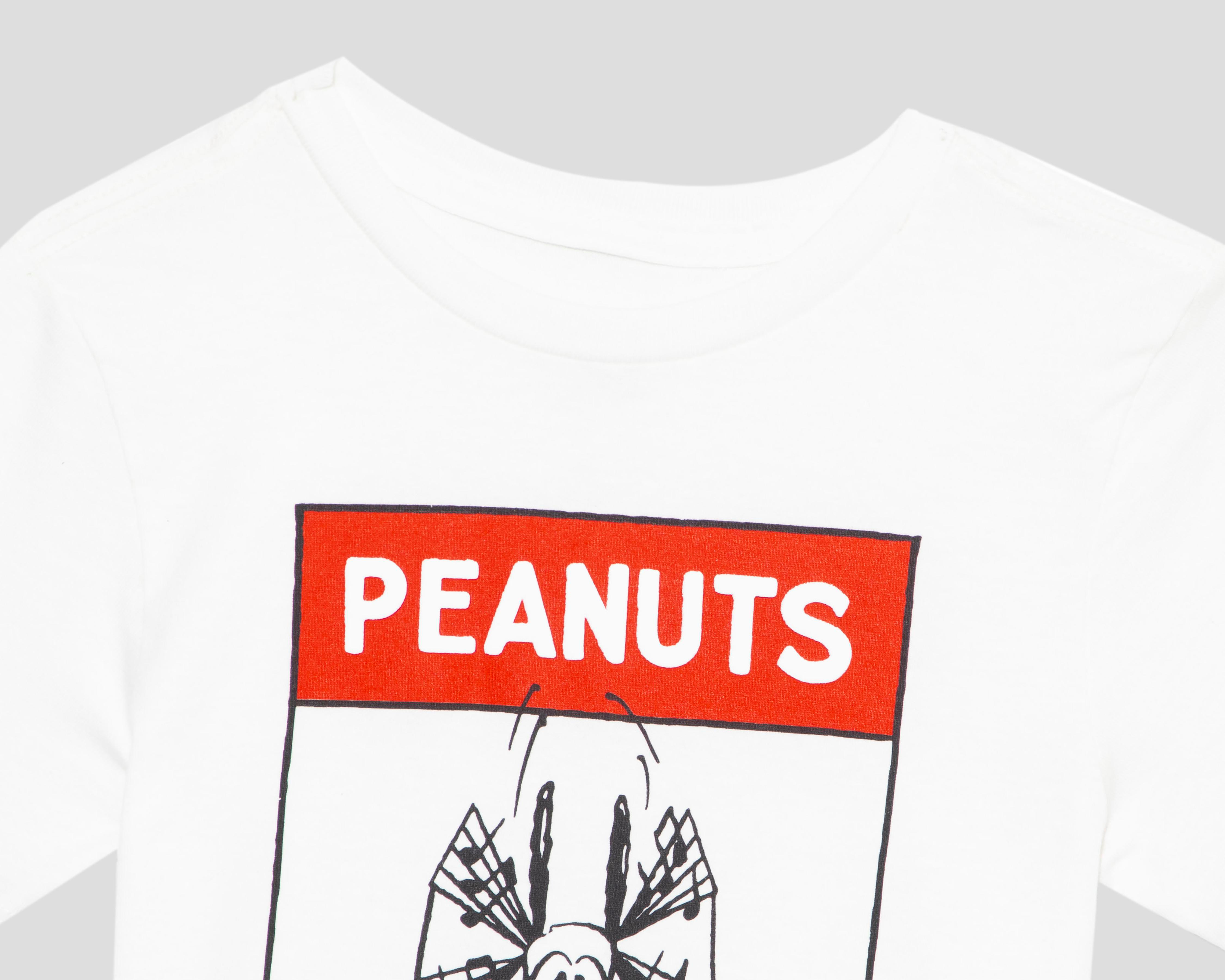 Foto 4 pulgar | Playera Peanuts Manga Corta Estampada para Niño