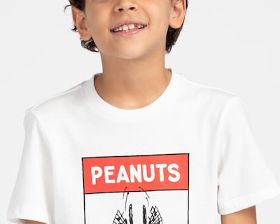Foto 4 | Playera Peanuts Manga Corta Estampada para Niño