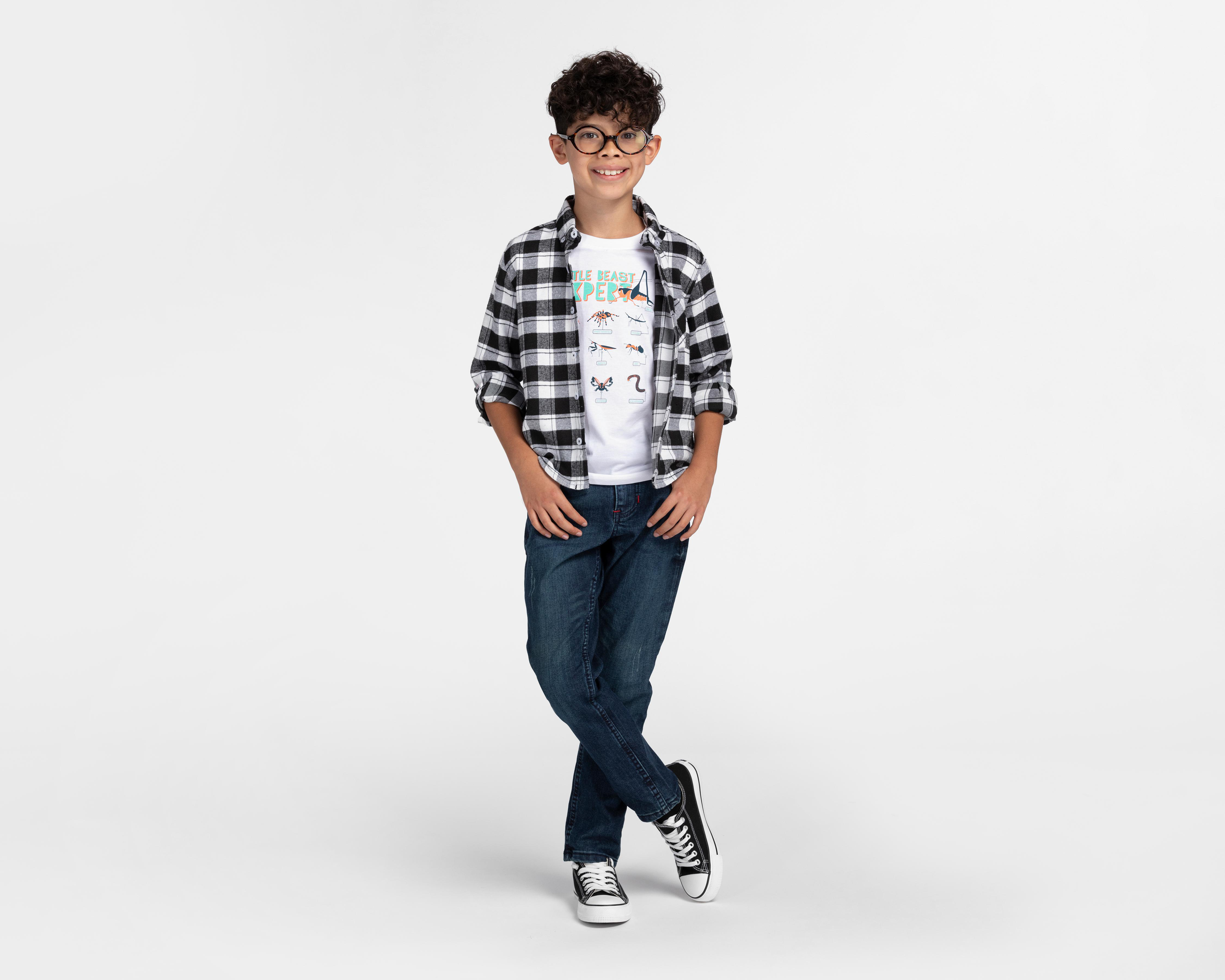 Foto 2 | Playera Refill Manga Corta Estampada para Niño