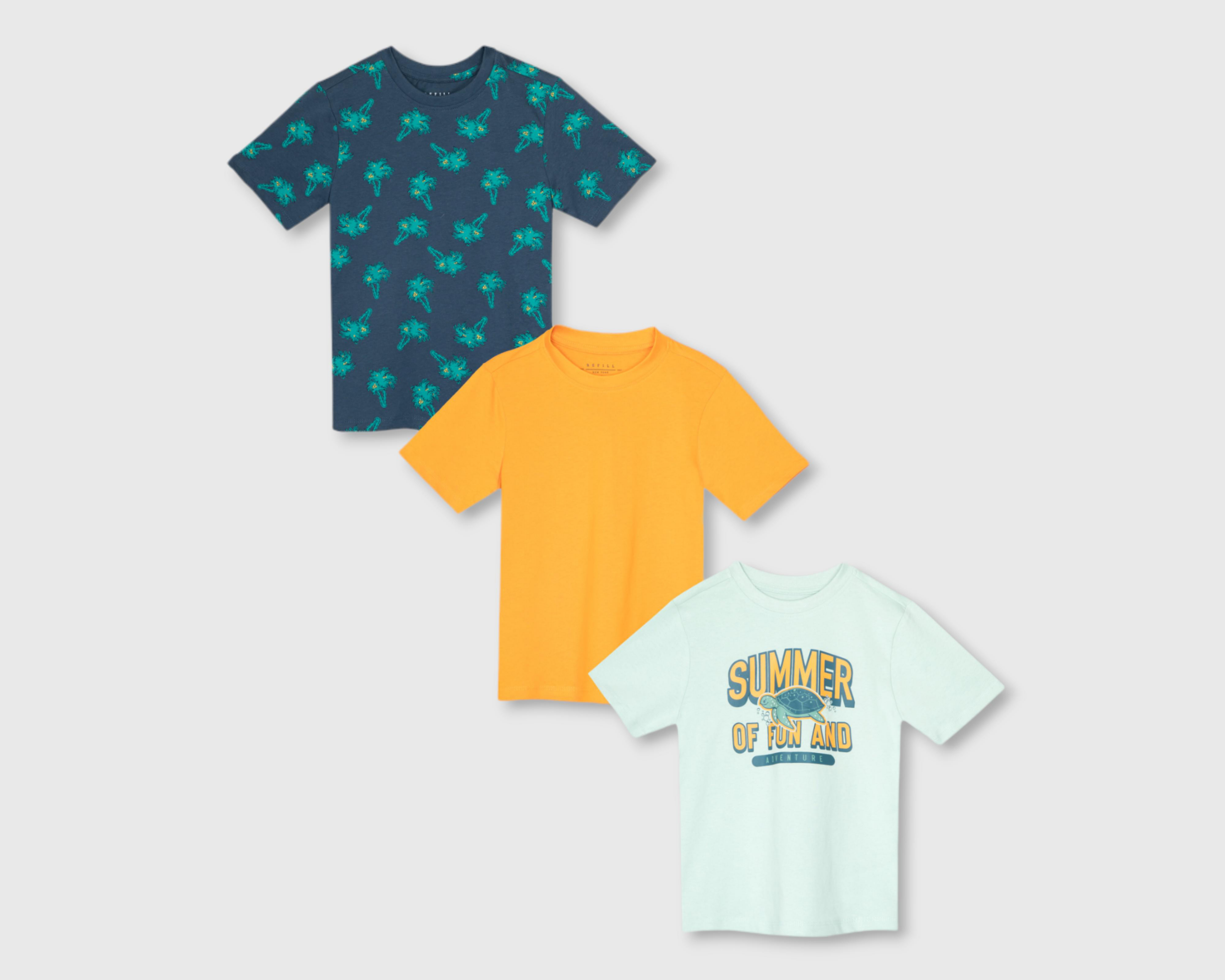 Playera Refill para Niño 3 Piezas
