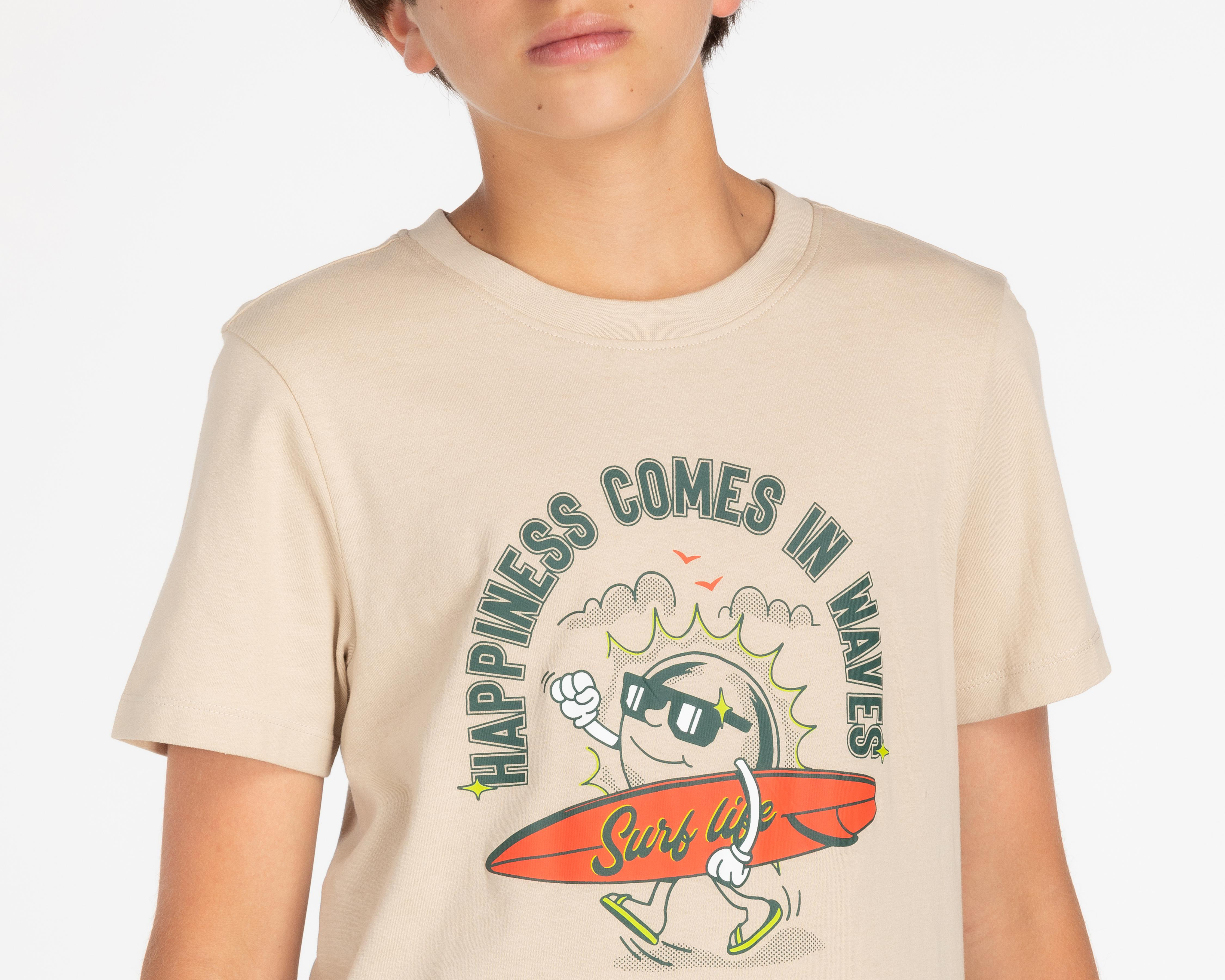 Foto 4 | Playera Refill Manga Corta Estampada Juvenil