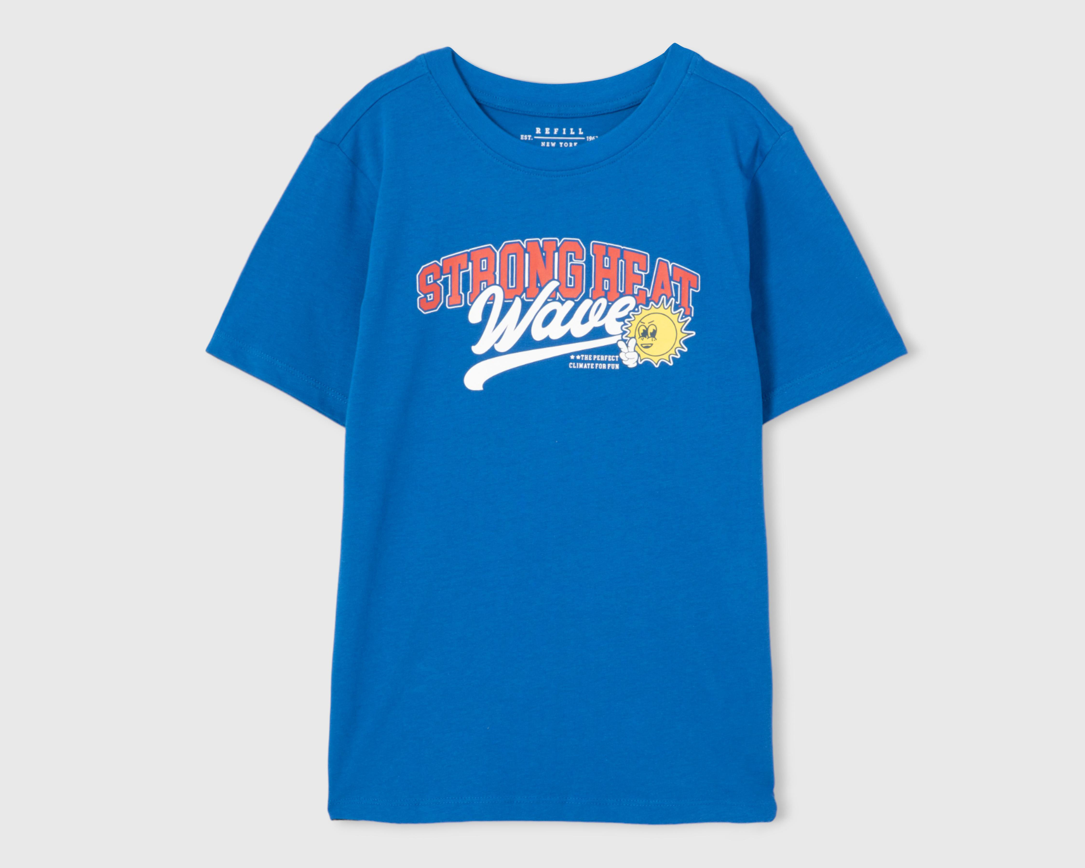 Foto 2 pulgar | Playera Refill Manga Corta Estampada para Niño