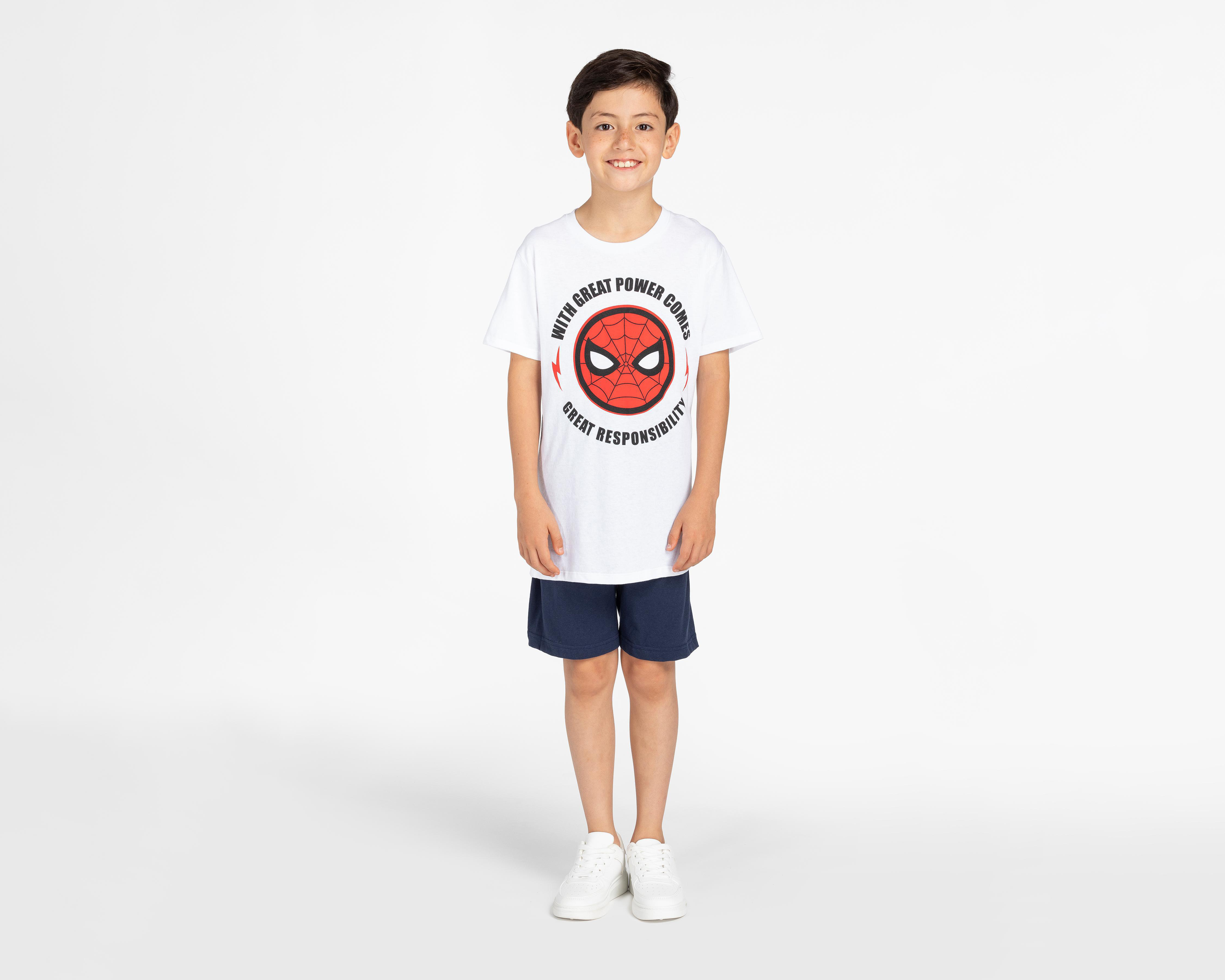 Conjunto con Short Spider-Man para Niño 2 Piezas